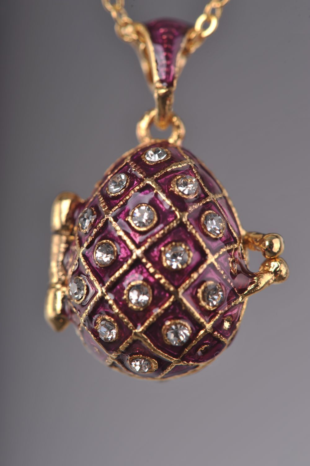 Keren Kopal Egg Pendant Necklace with an Apple inside