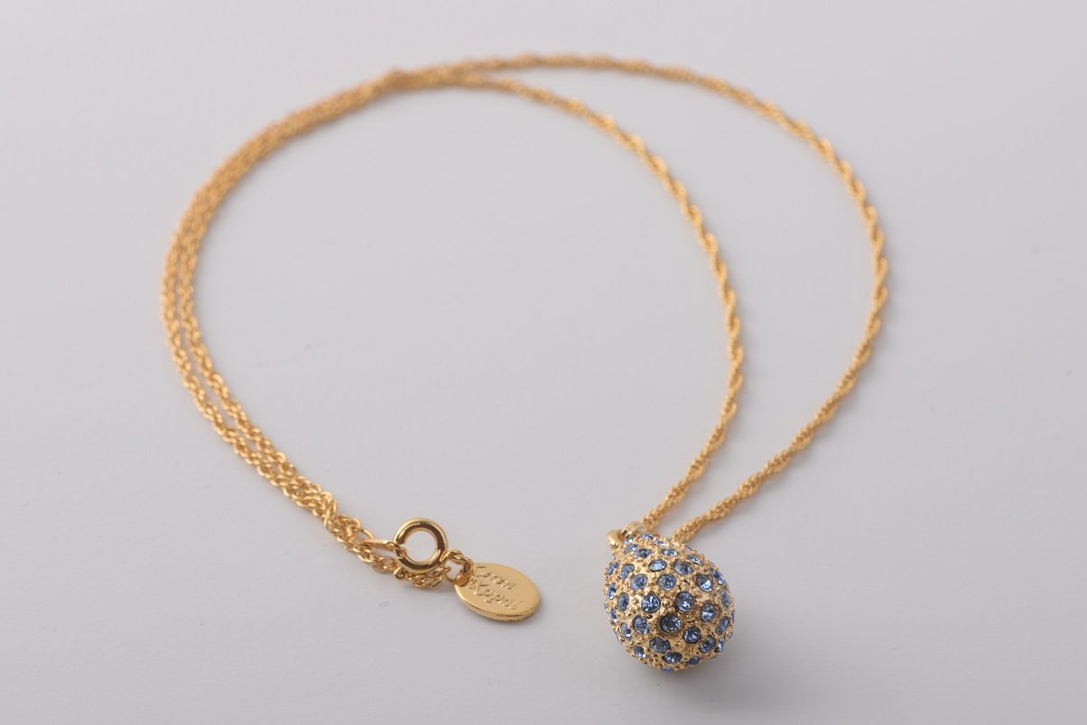 Keren Kopal Golden Blue Egg Pendant Necklace