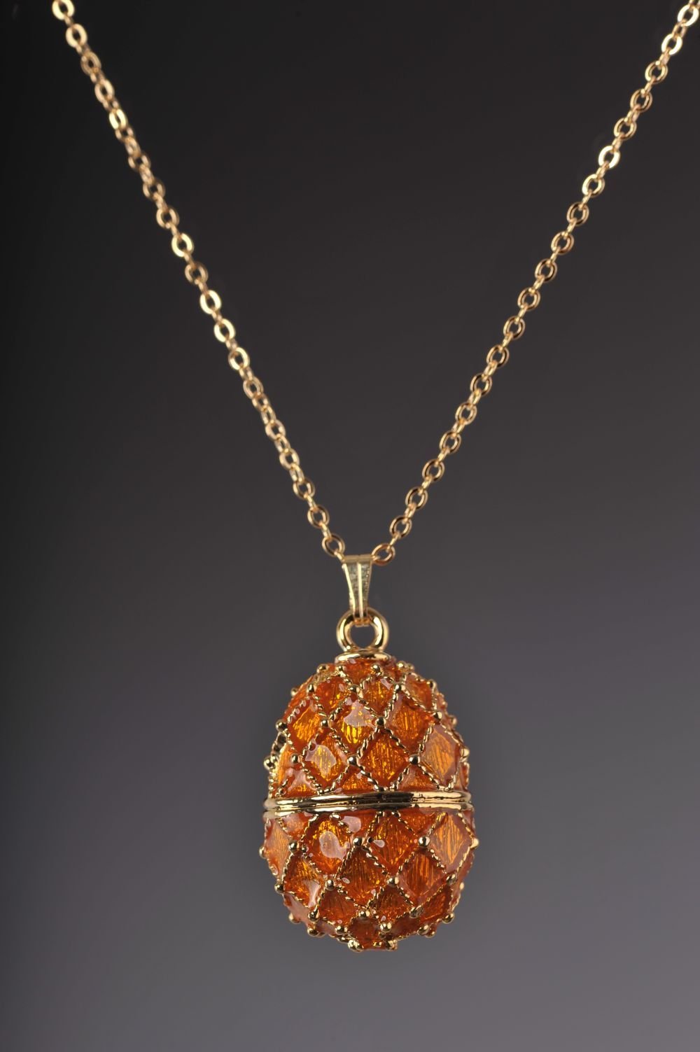 Keren Kopal Orange Egg Pendant Necklace