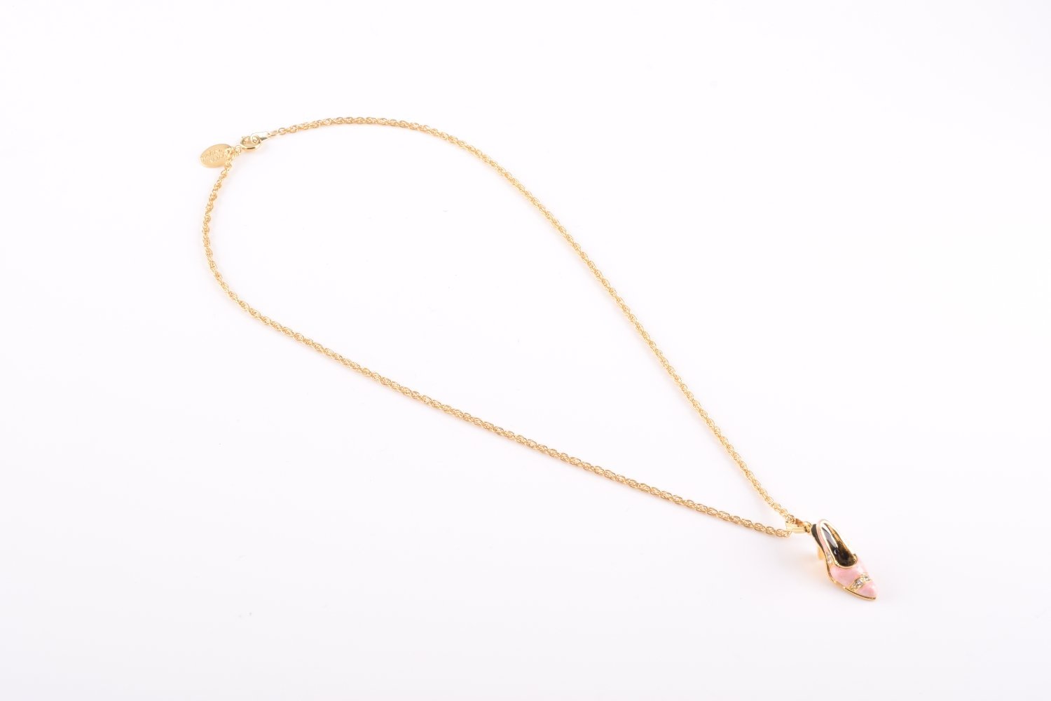 Keren Kopal Pink Shoe Pendant Necklace