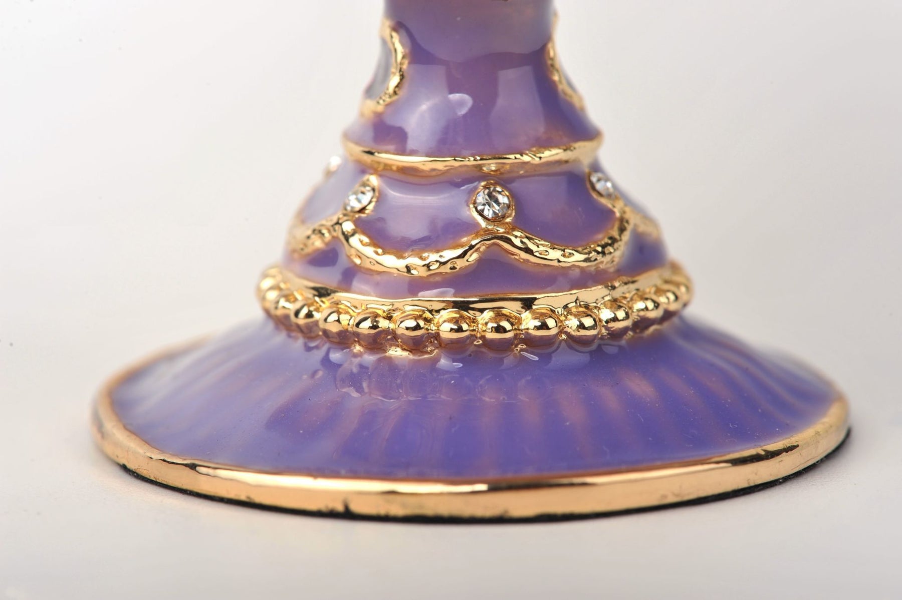 Keren Kopal Purple Faberge Egg with Pearl on top