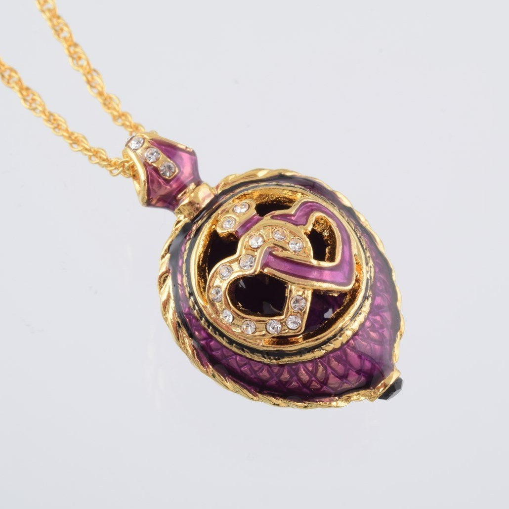 Keren Kopal Purple Love Egg Pendant Necklace