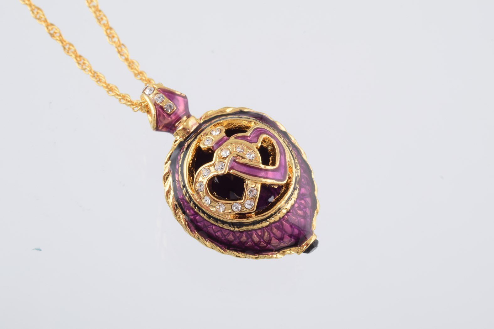 Keren Kopal Purple Love Egg Pendant Necklace