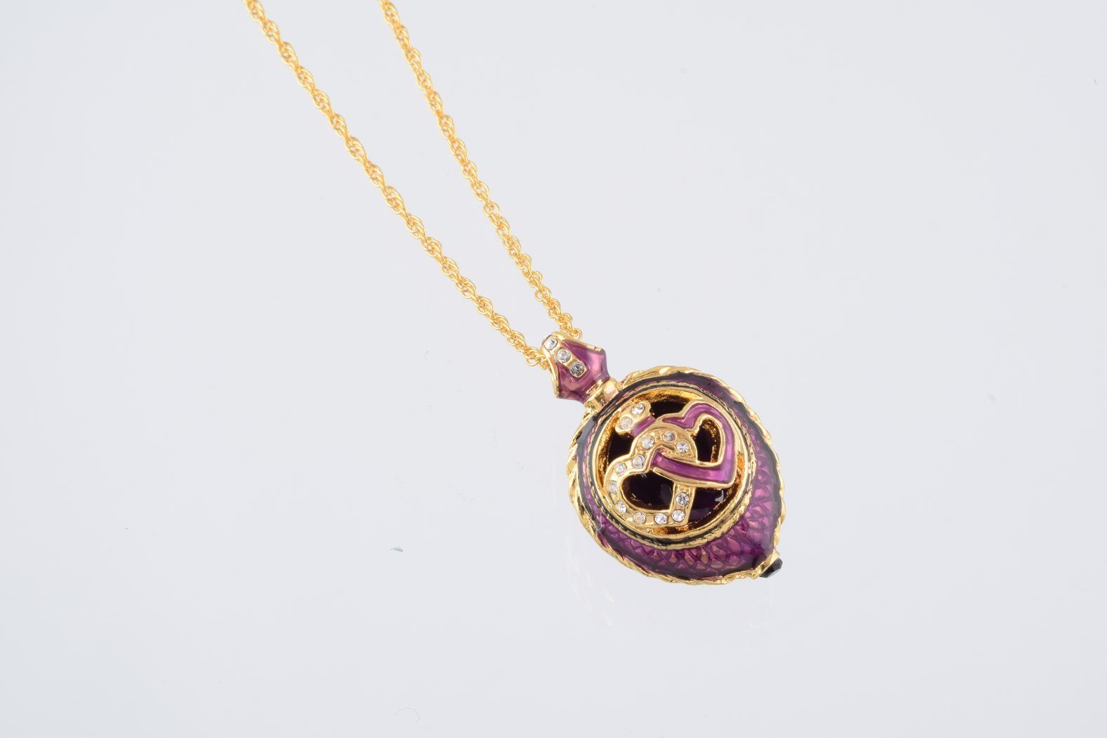 Keren Kopal Purple Love Egg Pendant Necklace