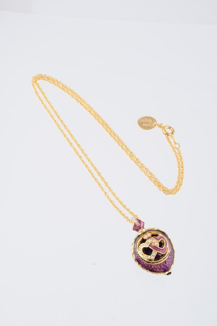 Keren Kopal Purple Love Egg Pendant Necklace