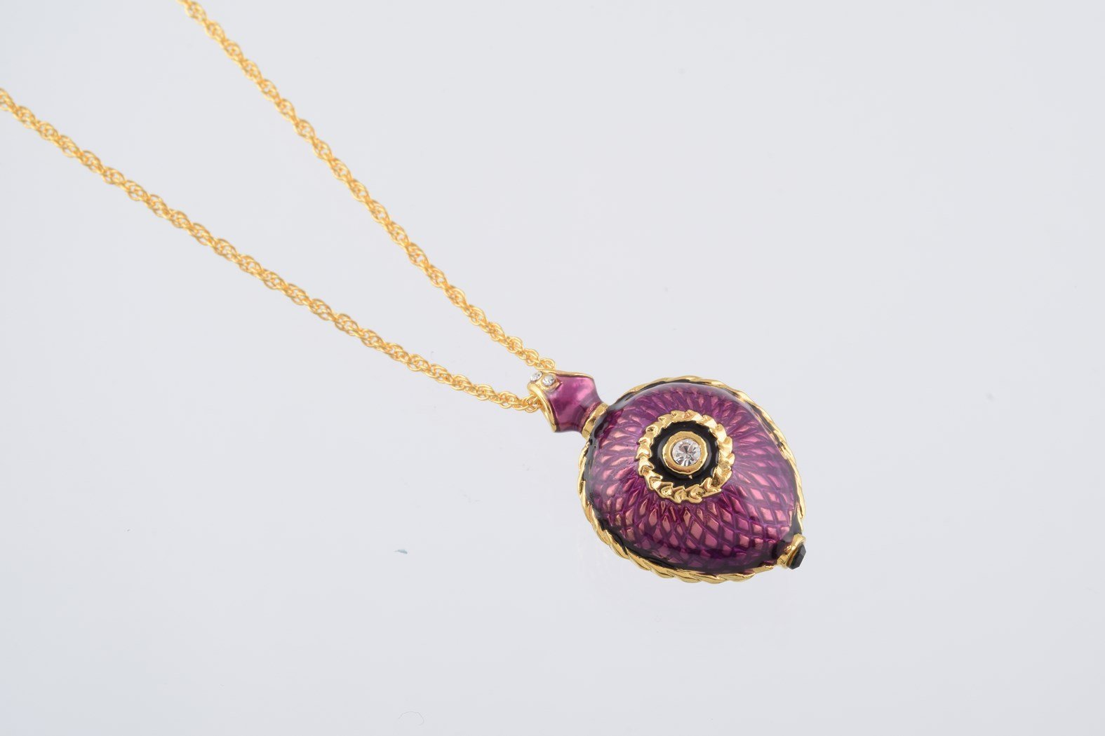 Keren Kopal Purple Love Egg Pendant Necklace