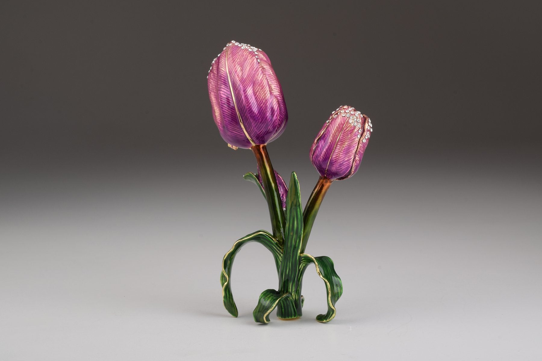 Keren Kopal Purple Rose Trinket Box