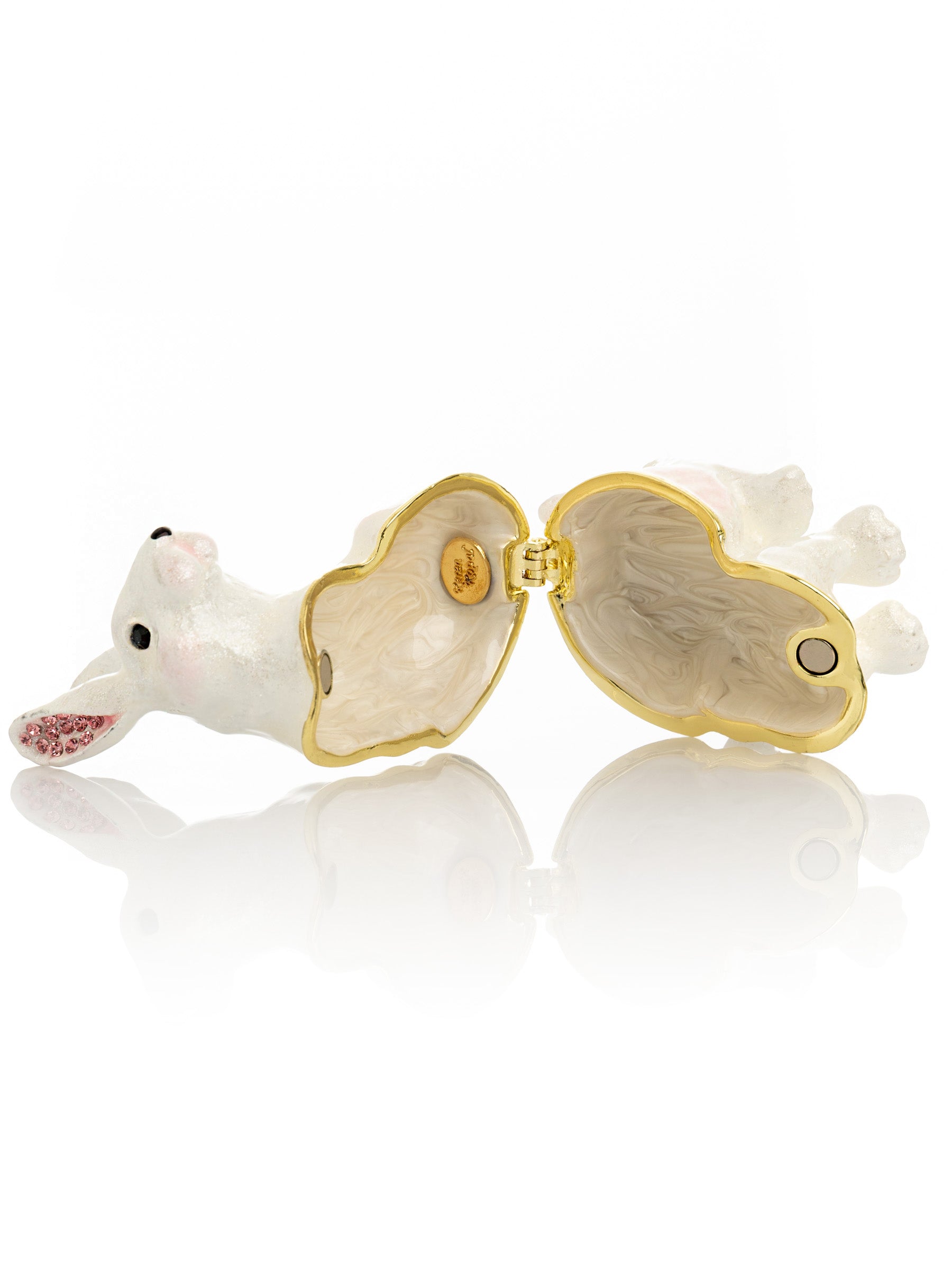 Keren Kopal White Bunny Trinket Box