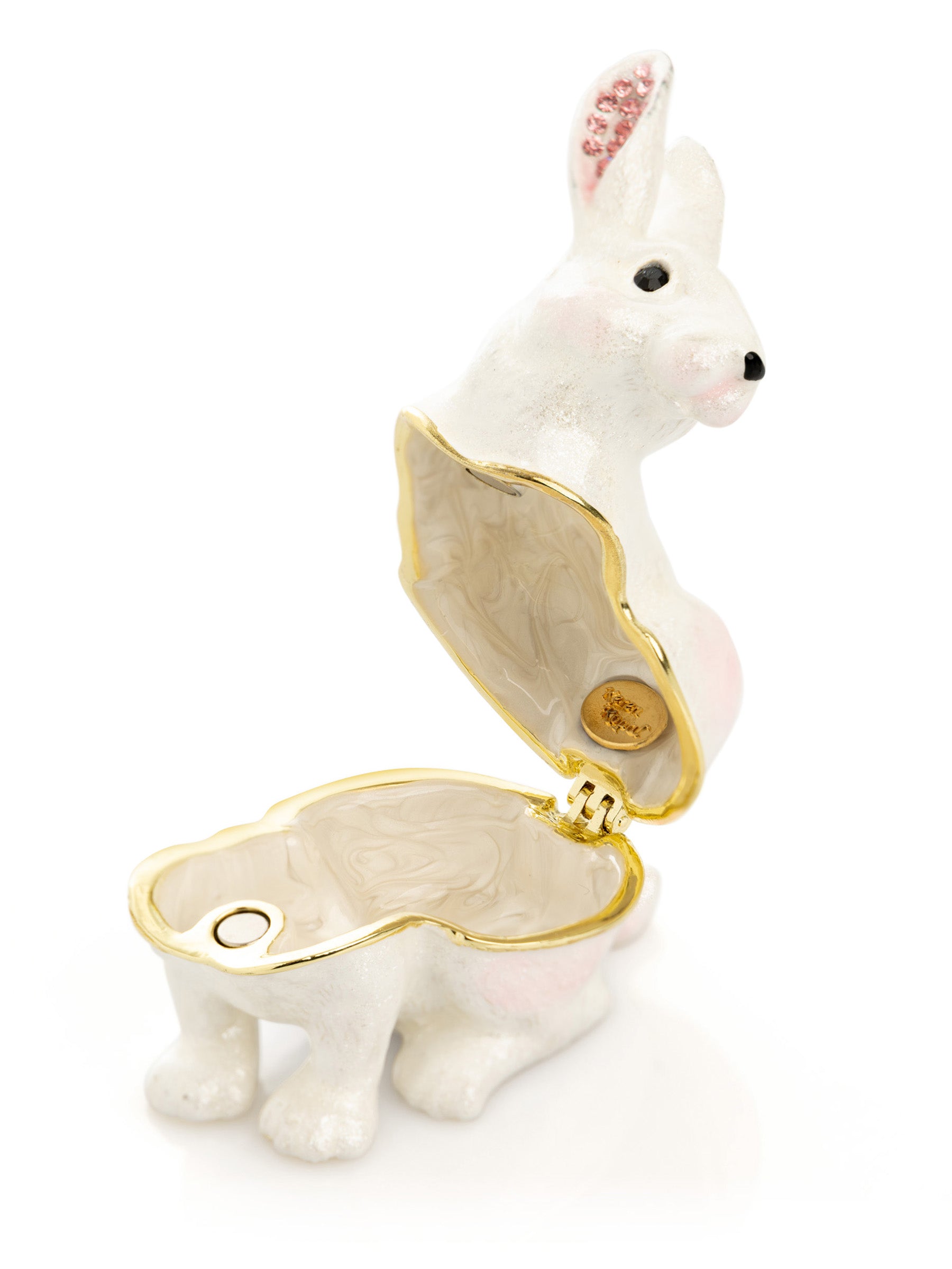 Keren Kopal White Bunny Trinket Box