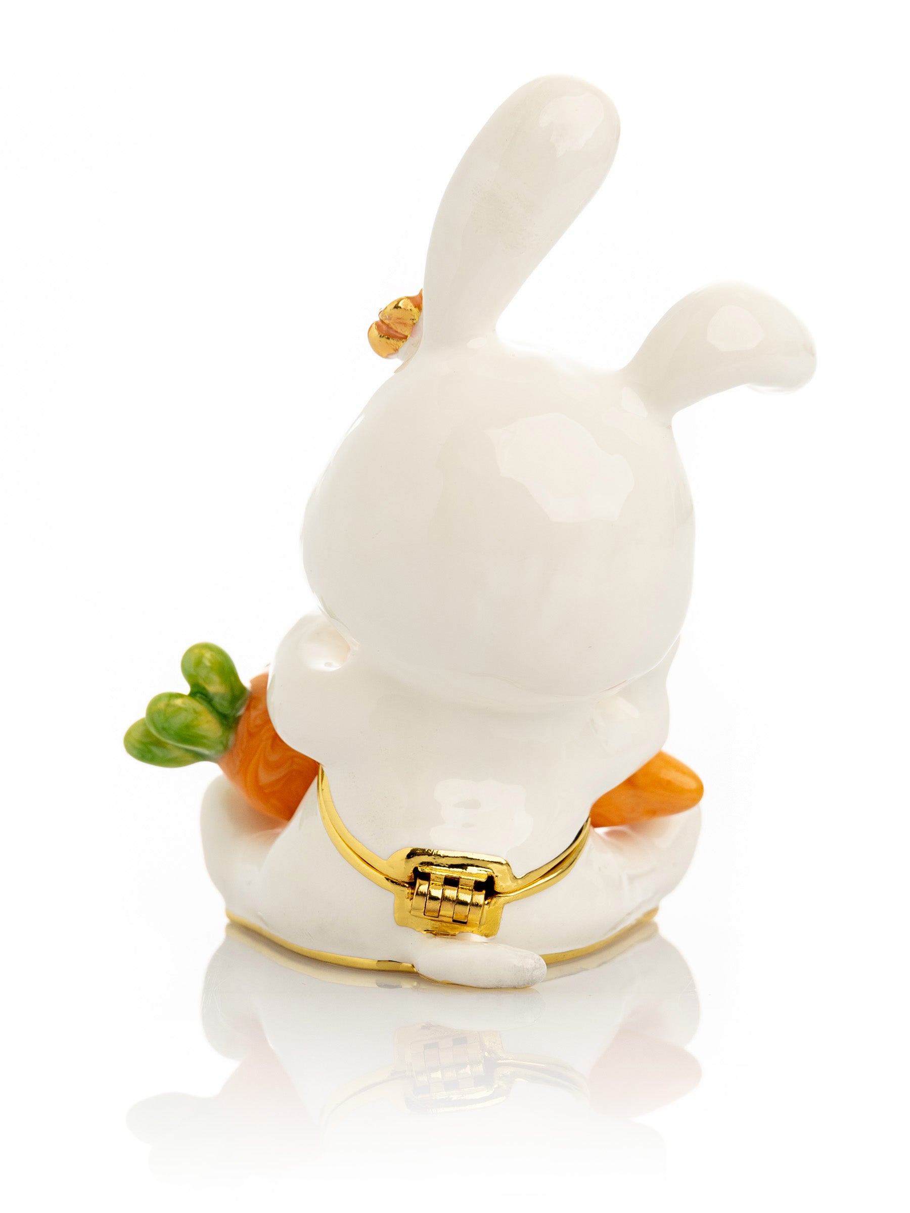 Keren Kopal Bunny with Carrot Trinket Box
