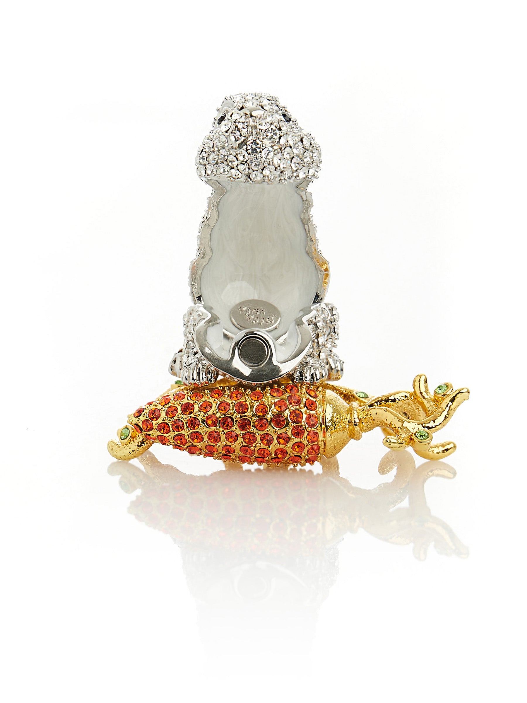 Keren Kopal Rabbit with Carrot Trinket Box