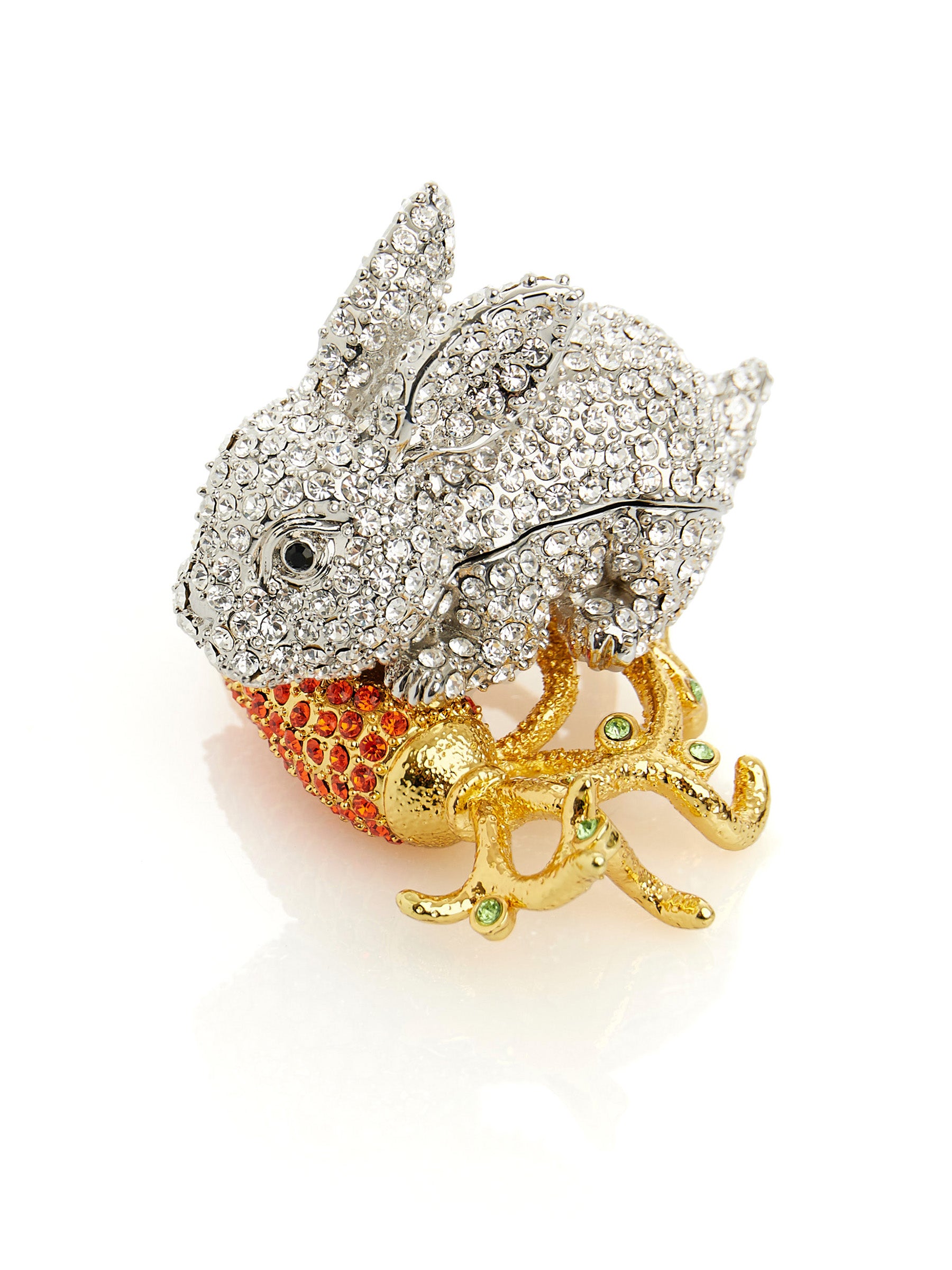 Keren Kopal Rabbit with Carrot Trinket Box