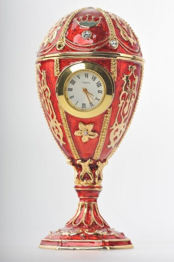 Keren Kopal Red Egg with a Clock