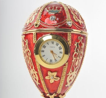 Keren Kopal Red Egg with a Clock