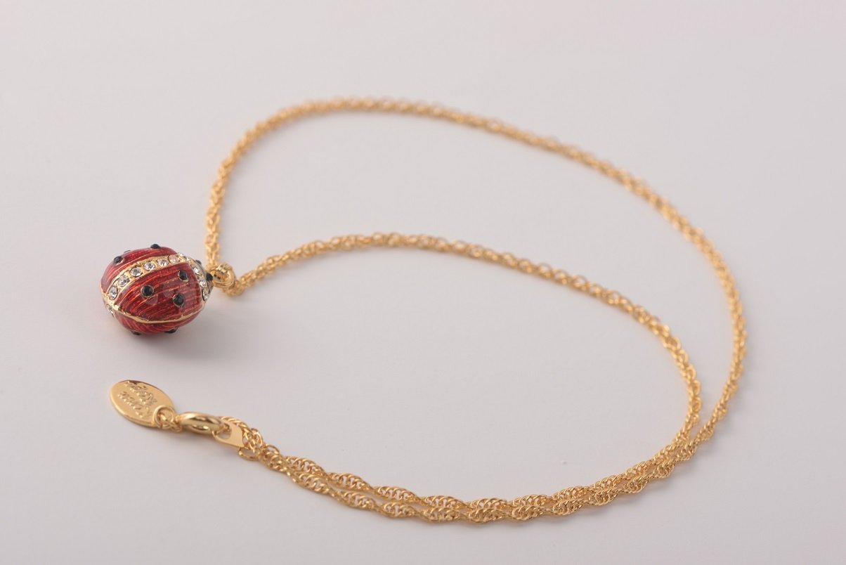 Keren Kopal Red Ladybug Pendant Necklace