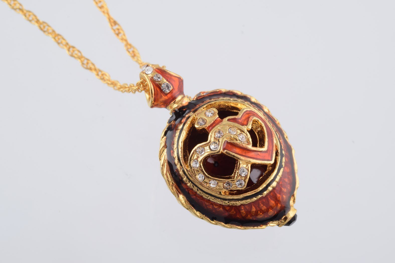 Keren Kopal Red Love Egg Pendant Necklace