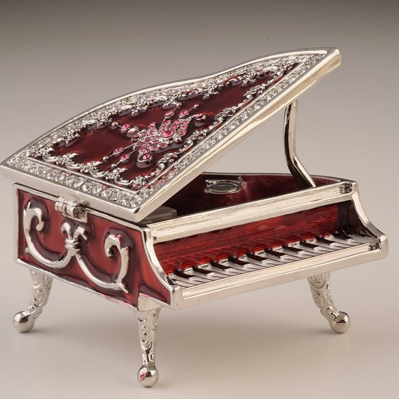 Keren Kopal Red Piano Trinket Box