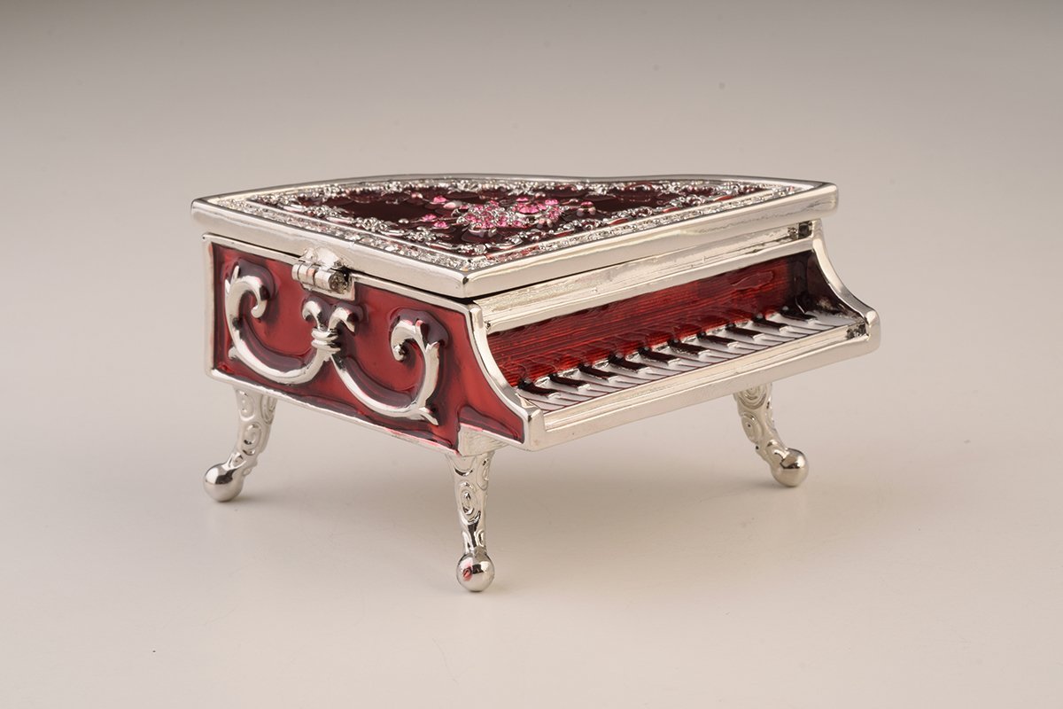 Keren Kopal Red Piano Trinket Box
