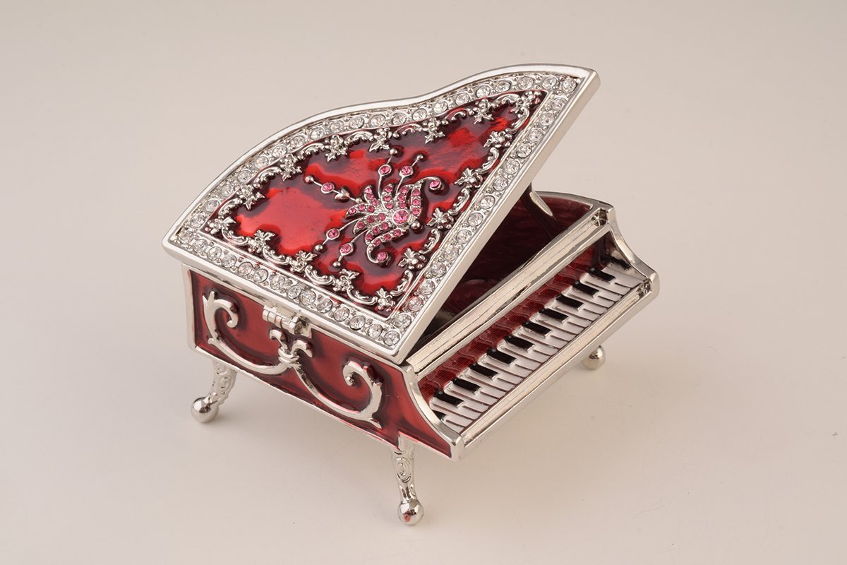 Keren Kopal Red Piano Trinket Box