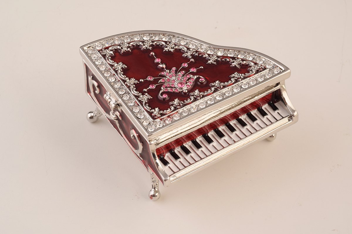 Keren Kopal Red Piano Trinket Box