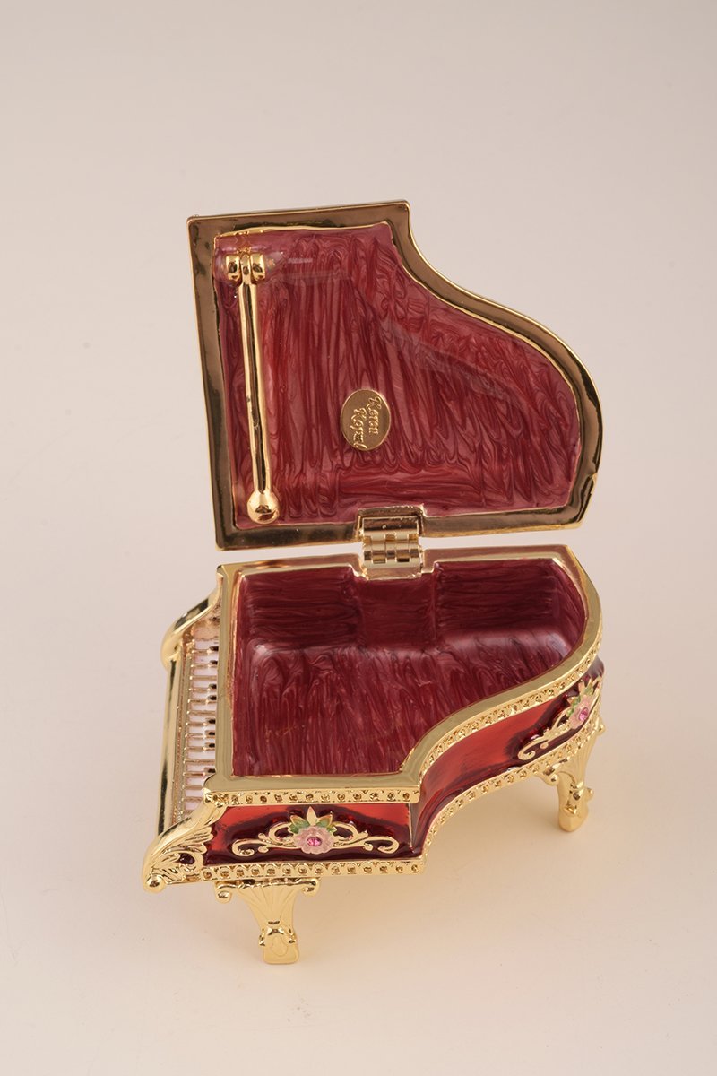 Keren Kopal Red Piano Trinket Box