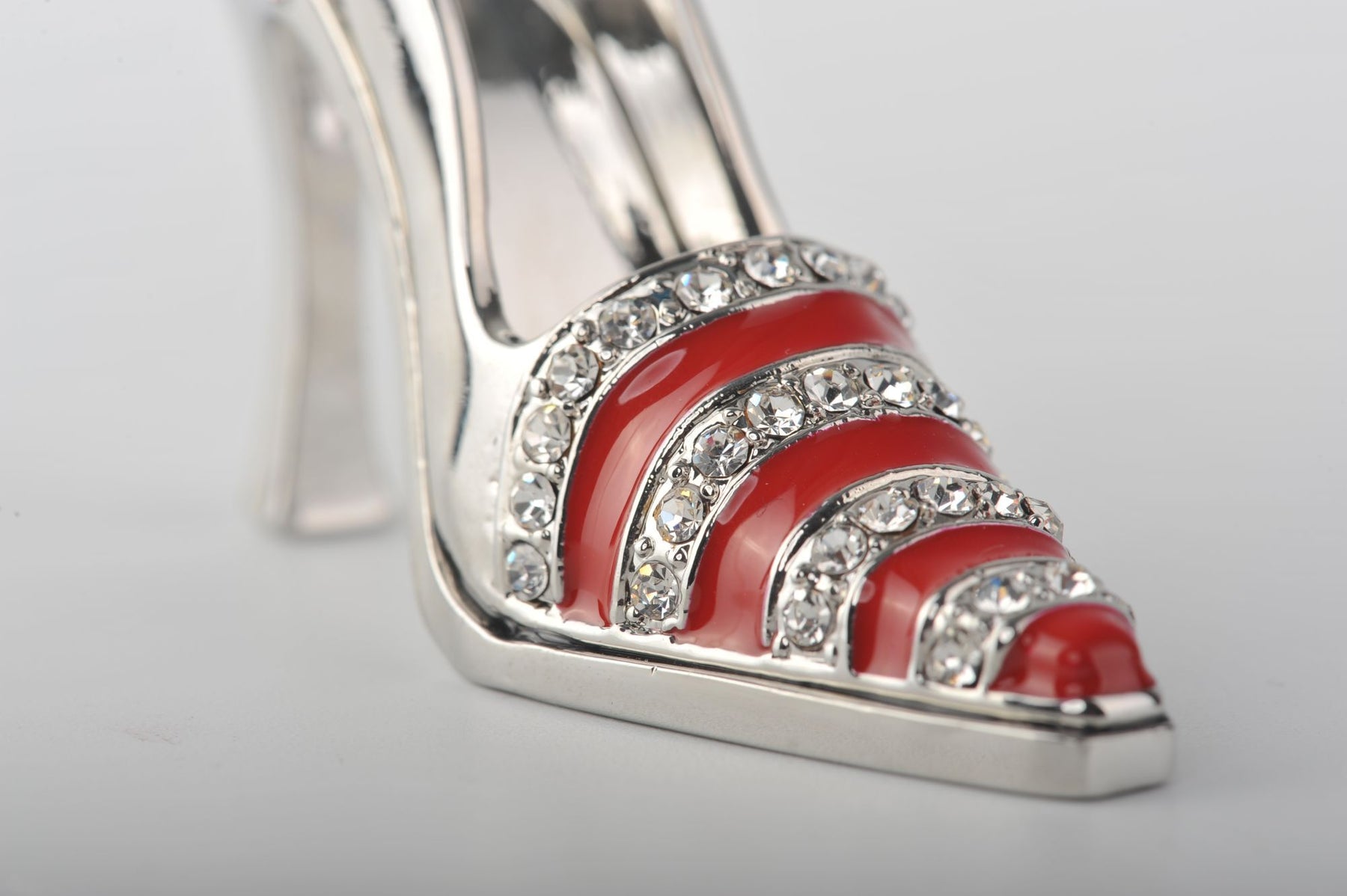 Keren Kopal Red Silver Lady Trinket Shoe