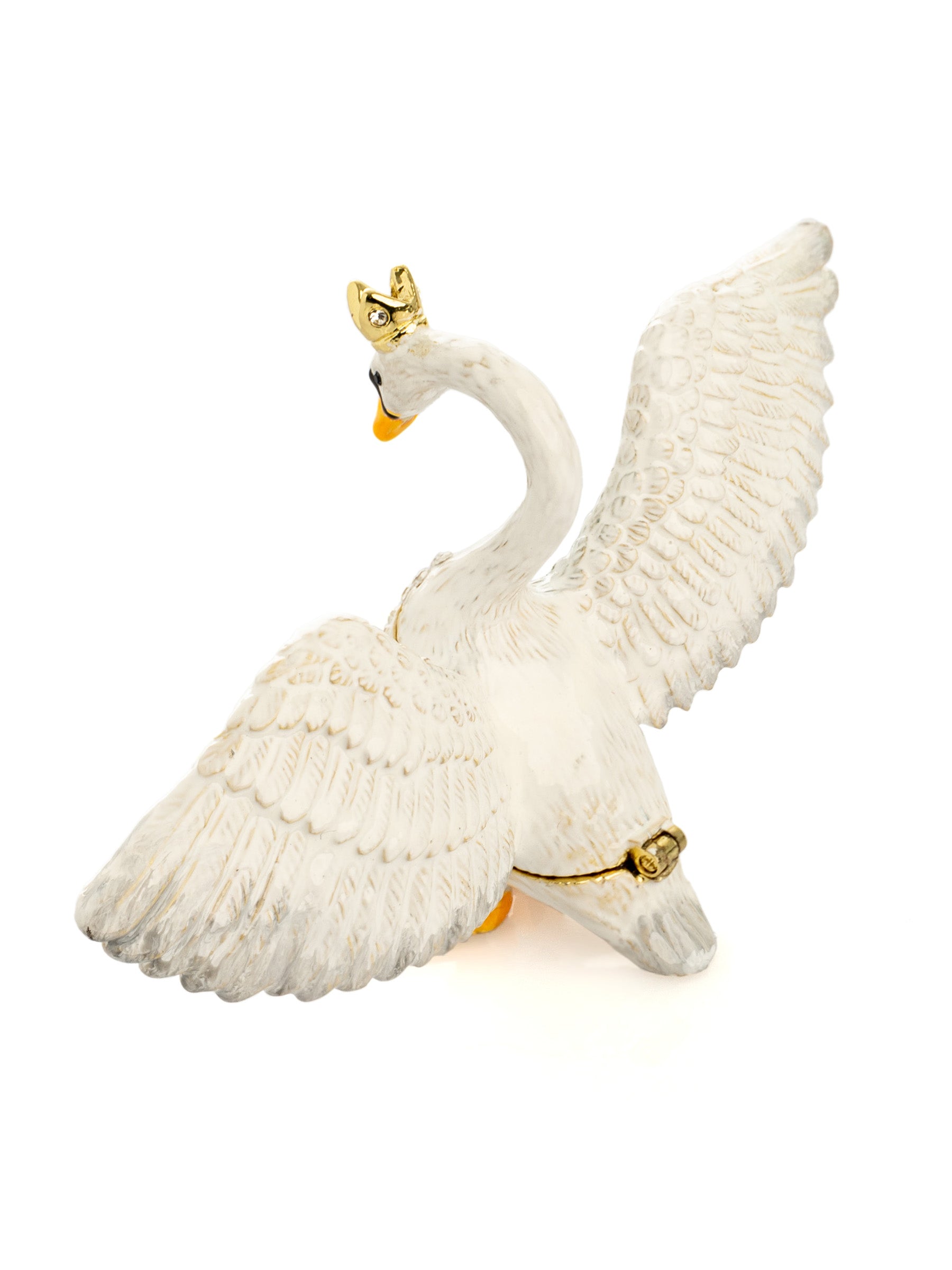 Keren Kopal White Swan Trinket Box