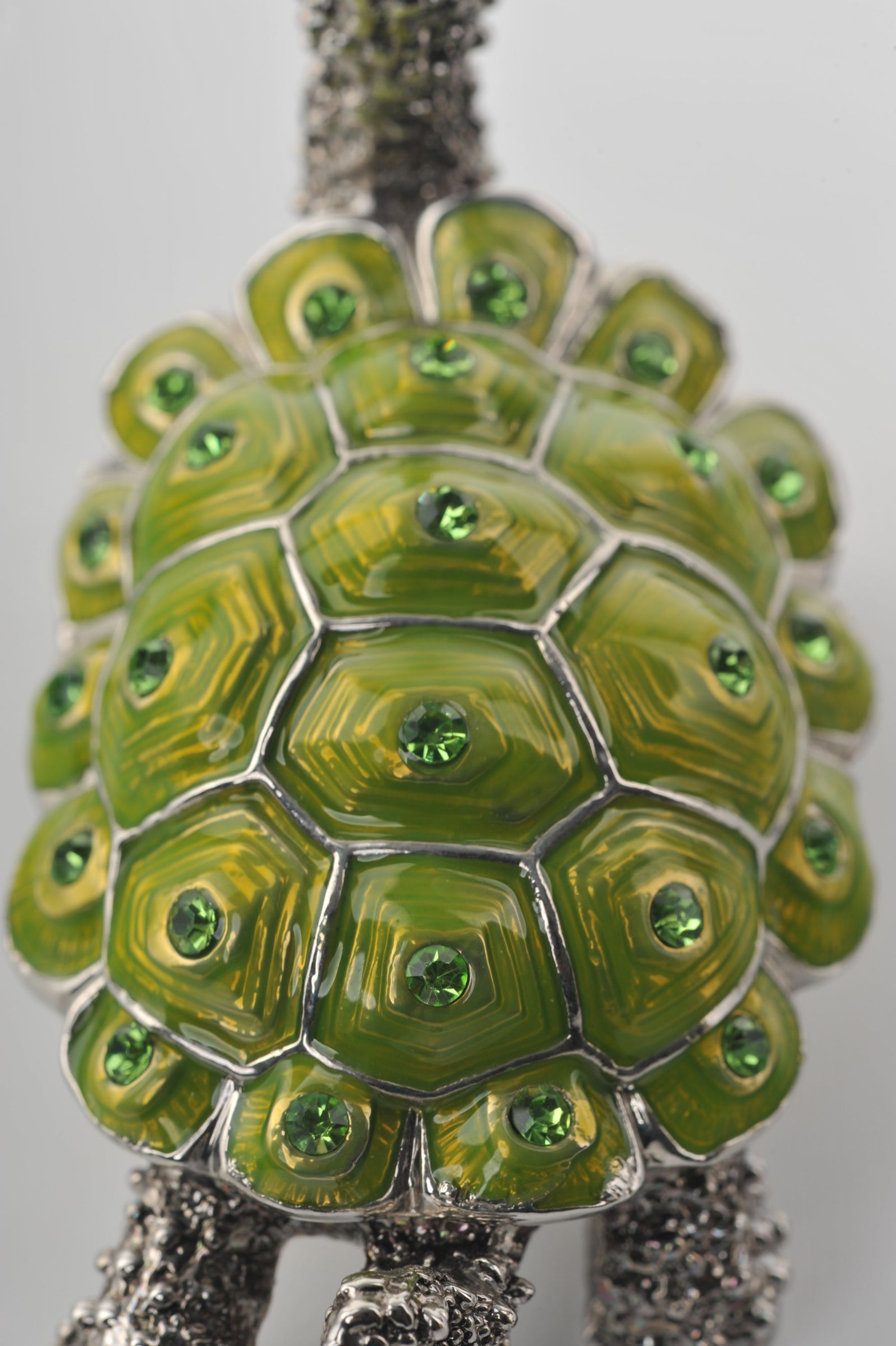 Keren Kopal Silver & Green Turtle