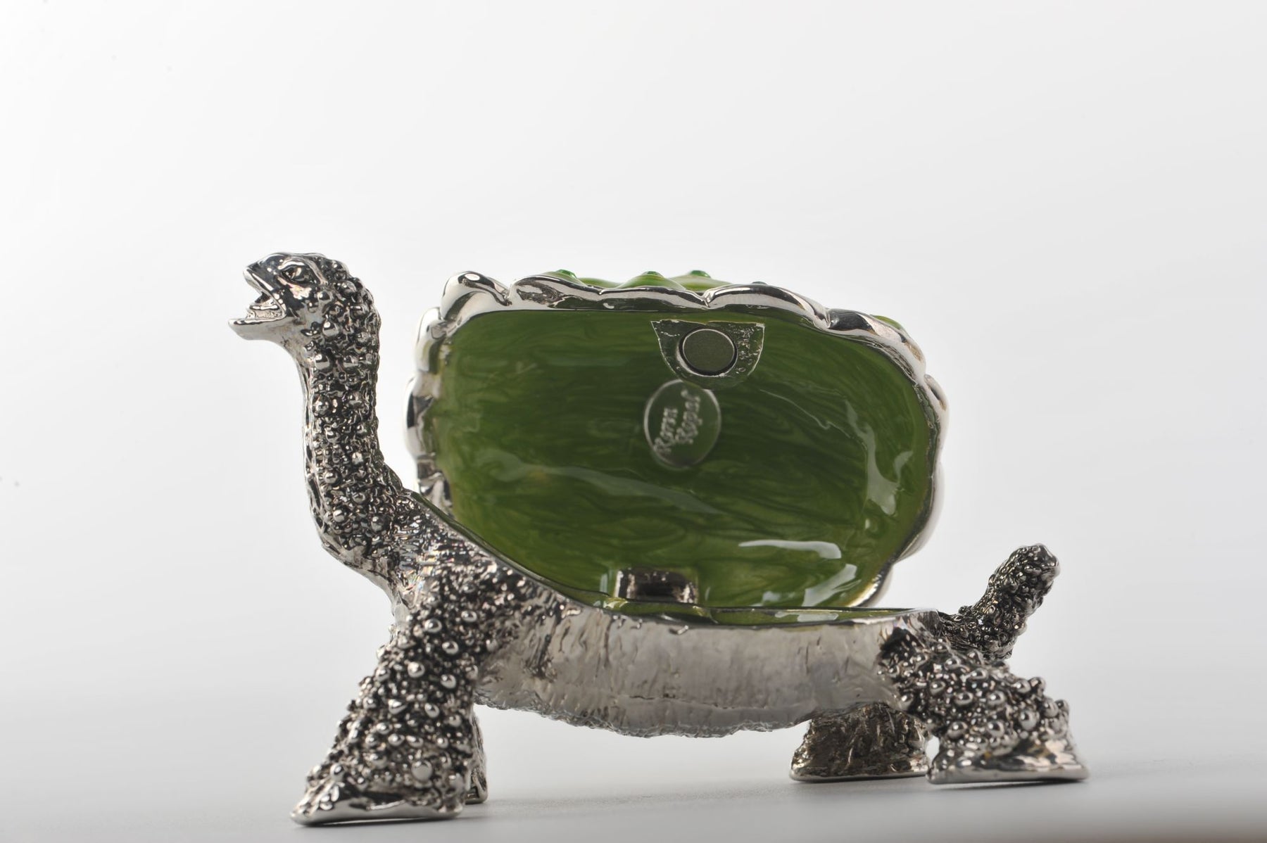 Keren Kopal Silver & Green Turtle