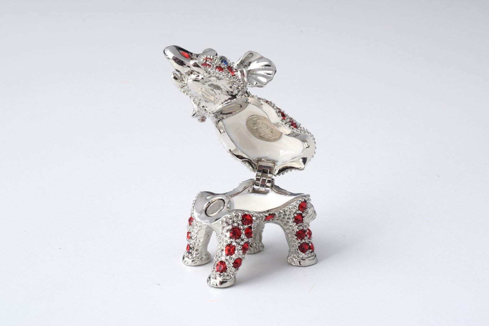 Keren Kopal Silver & Red Elephant