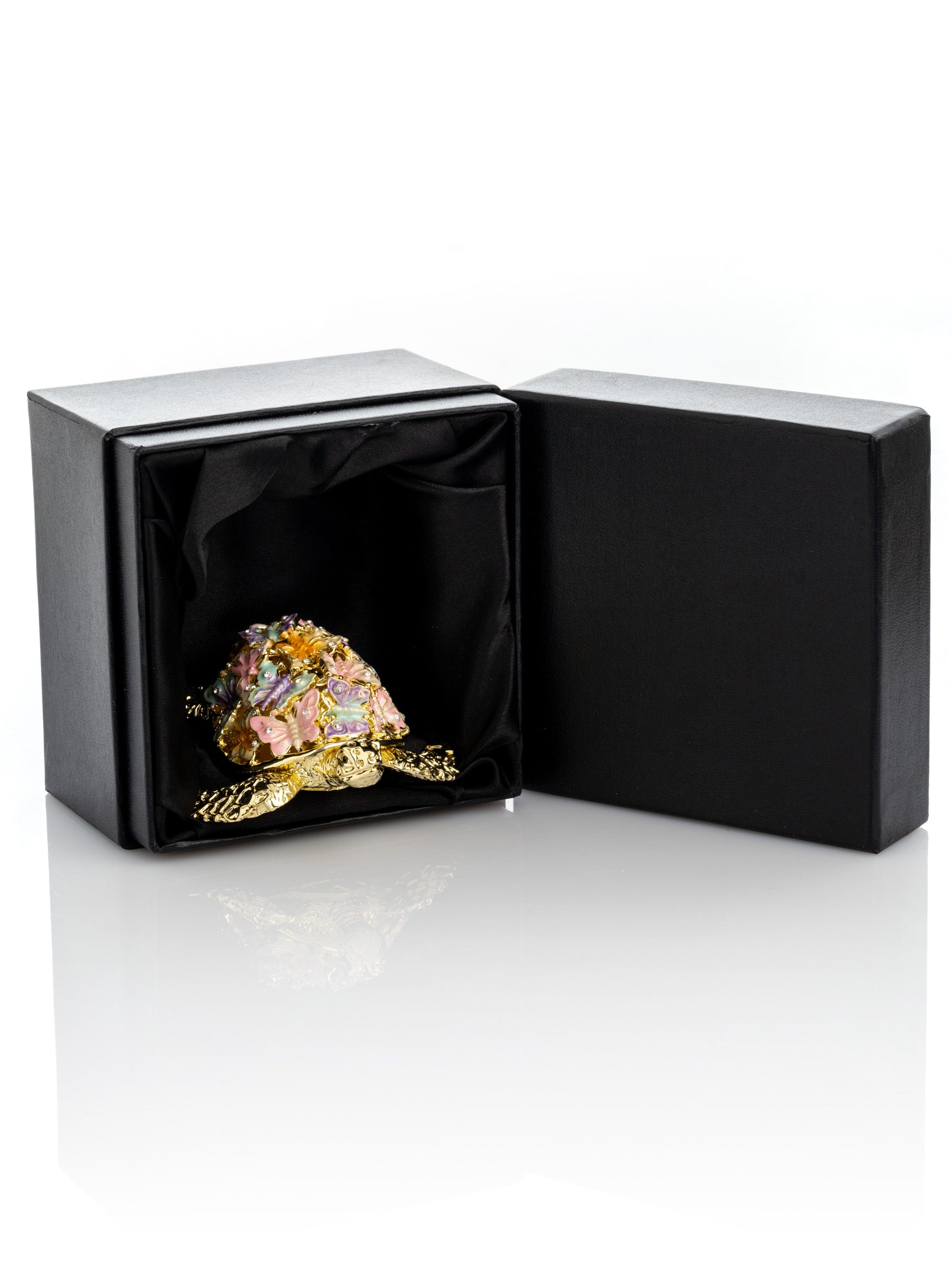 Keren Kopal Golden Turtle Decorated with butterflies