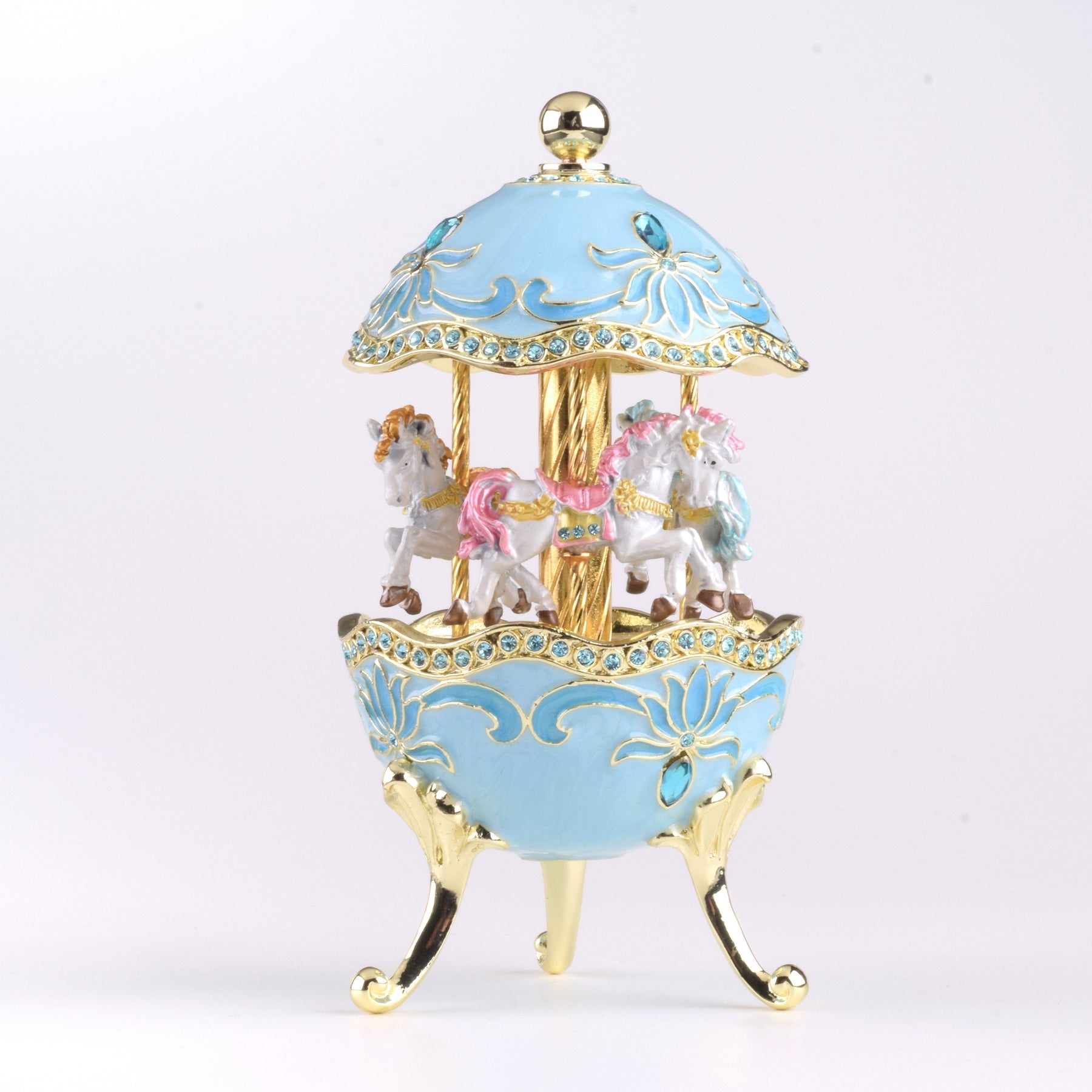 Keren Kopal Teal Wind up Musical Carousel