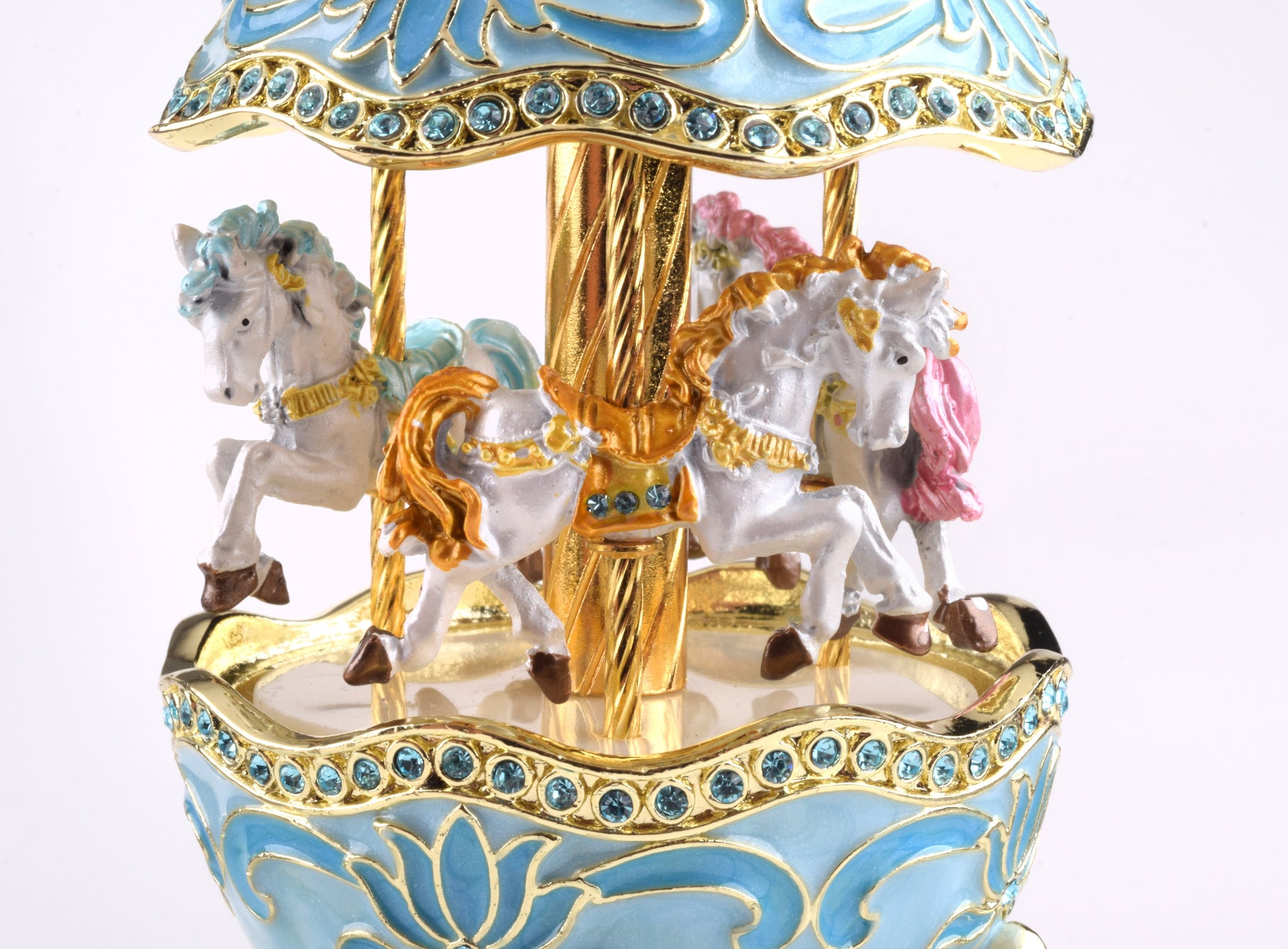 Keren Kopal Teal Wind up Musical Carousel