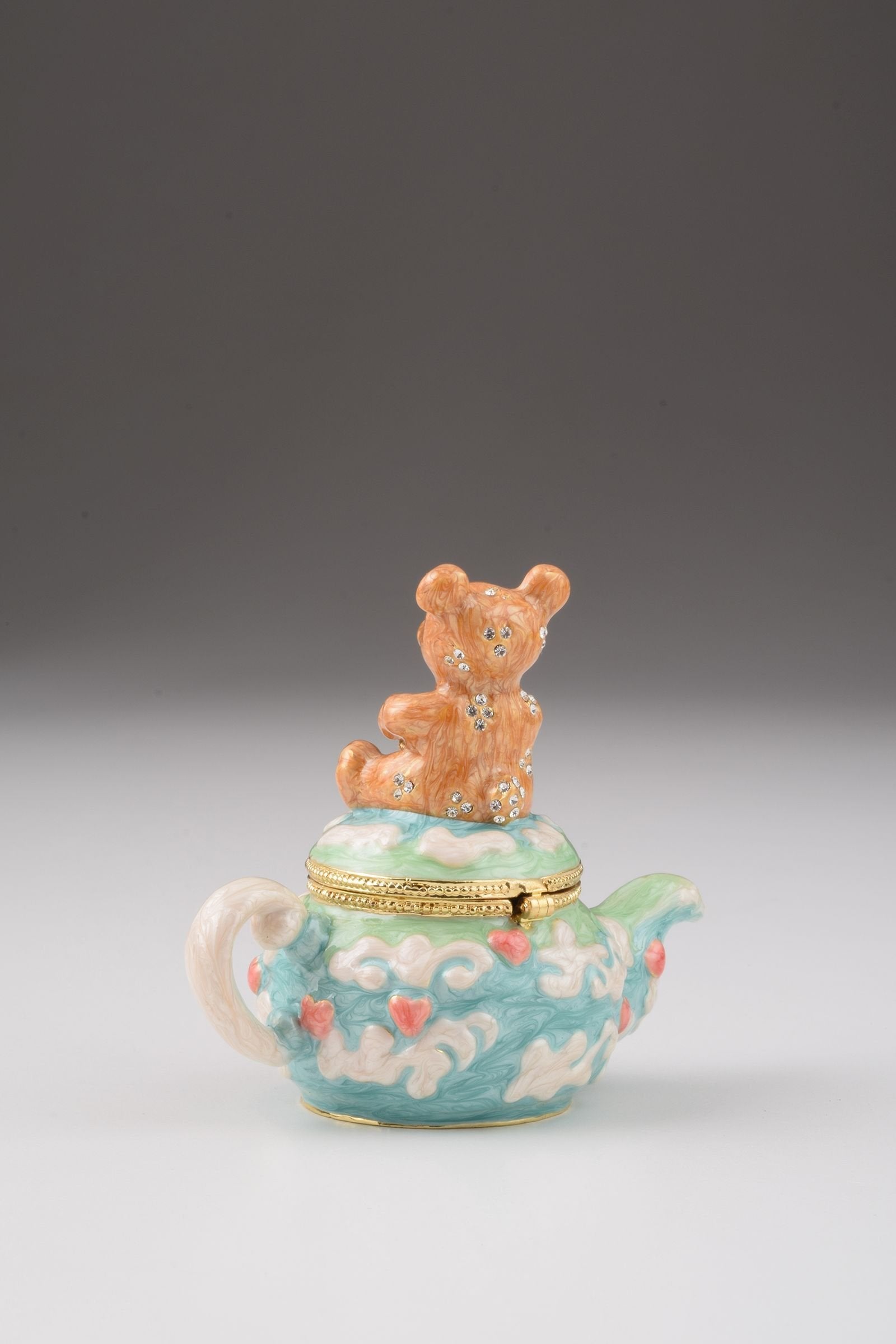 Keren Kopal Teddy Bear Sitting on a Teapot