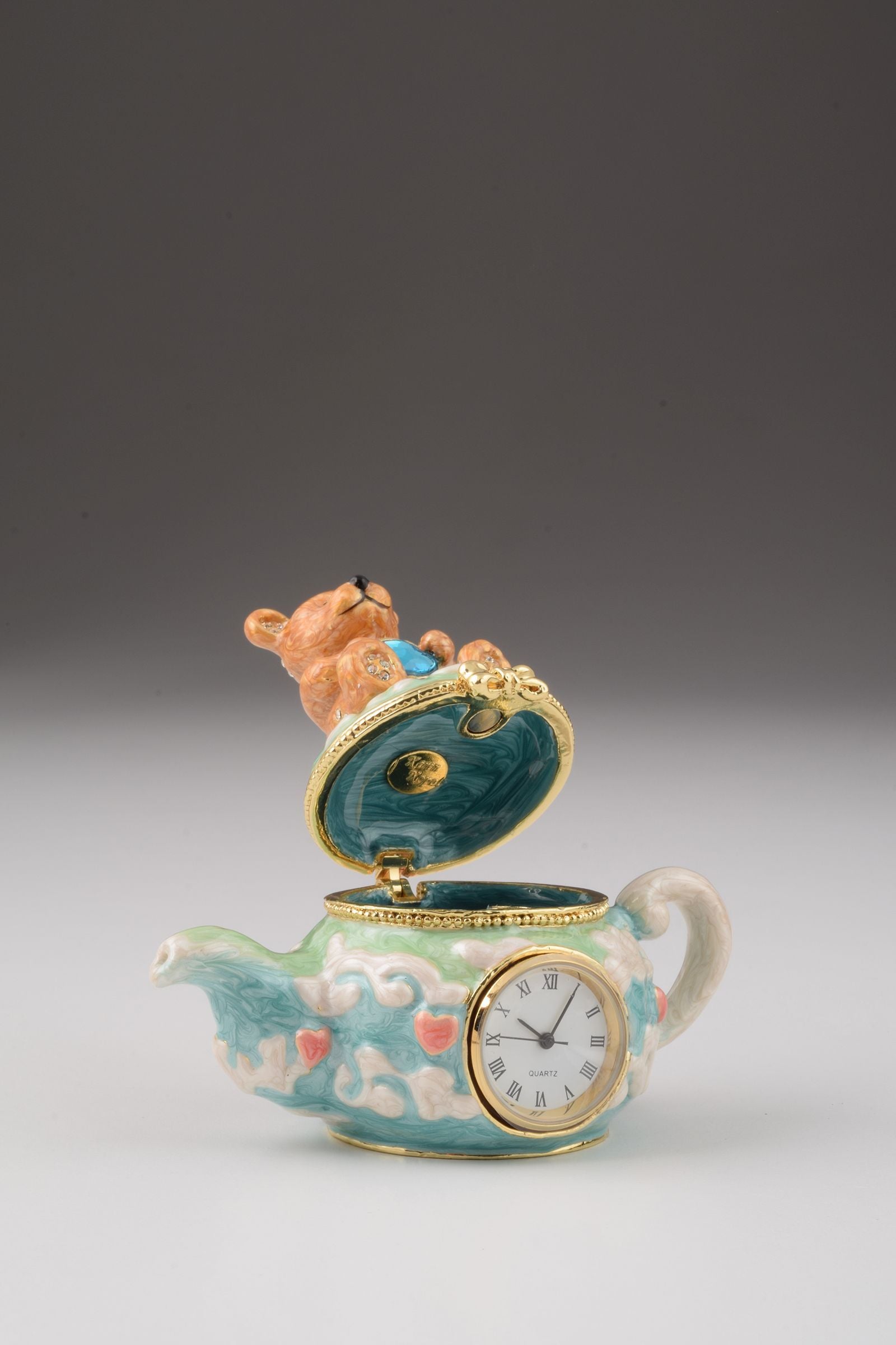 Keren Kopal Teddy Bear Sitting on a Teapot