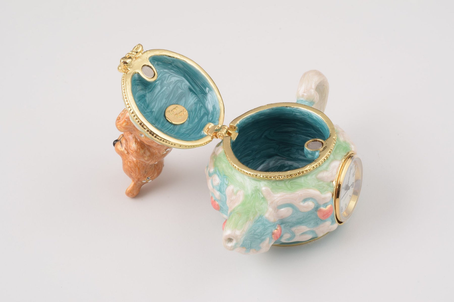 Keren Kopal Teddy Bear Sitting on a Teapot