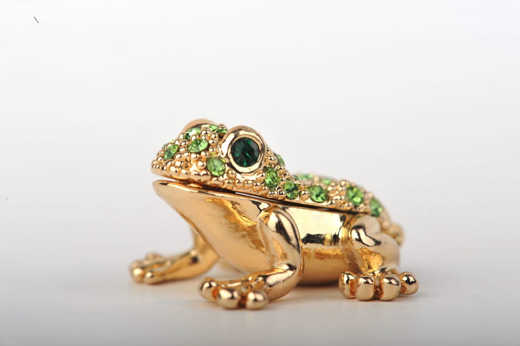 Keren Kopal Tiny Gold & Green Sitting Toad