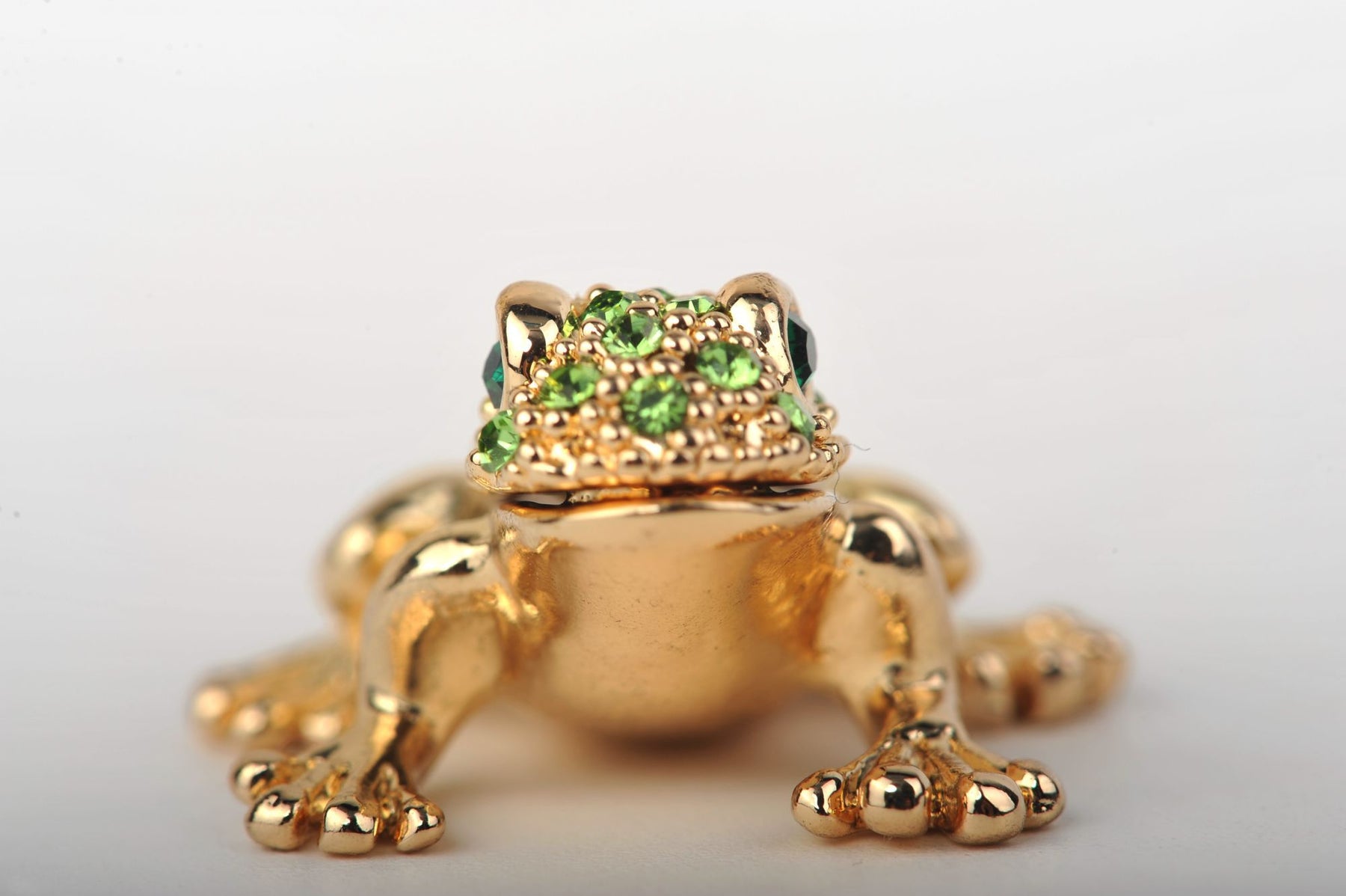 Keren Kopal Tiny Gold & Green Sitting Toad