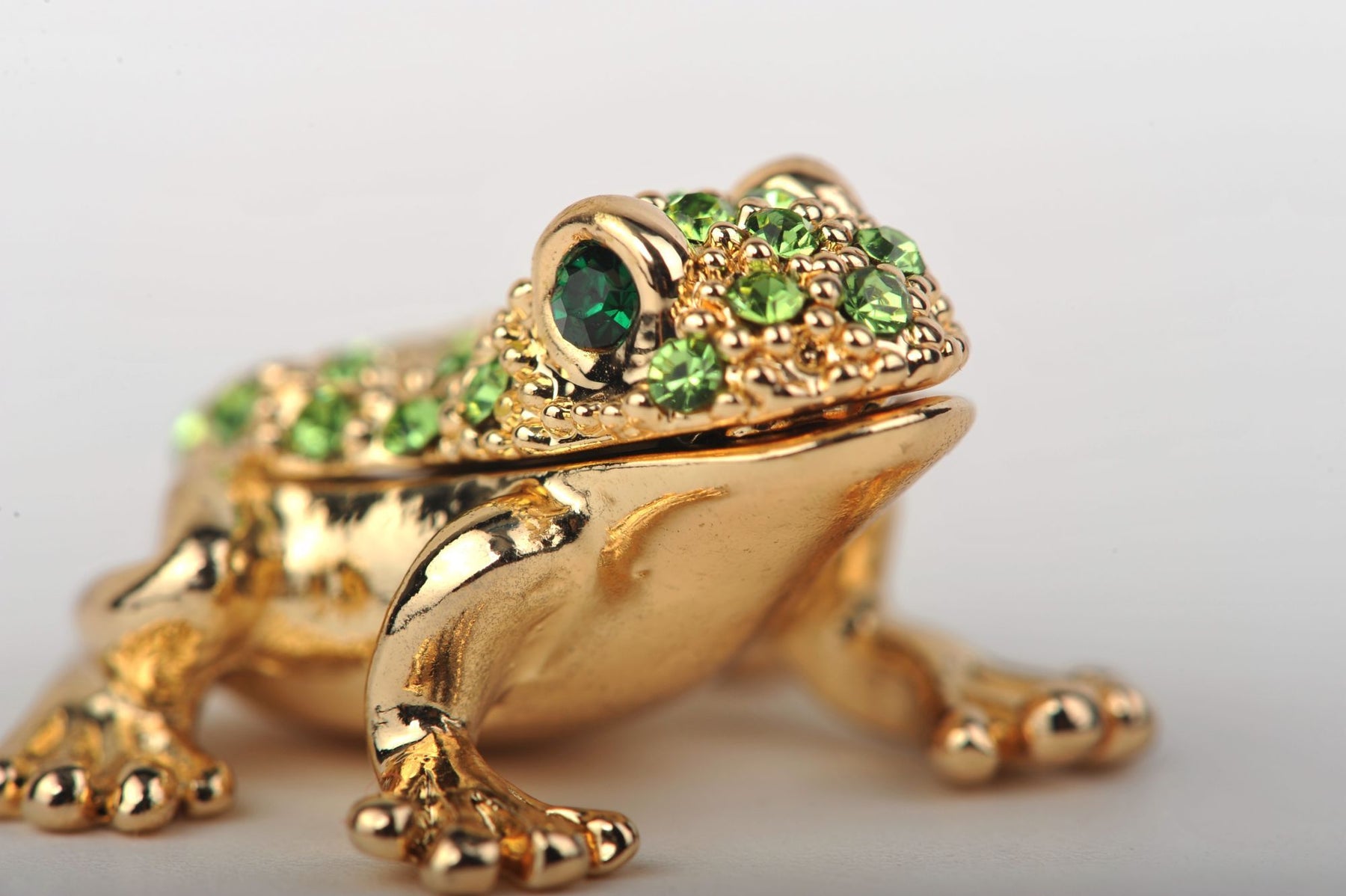 Keren Kopal Tiny Gold & Green Sitting Toad
