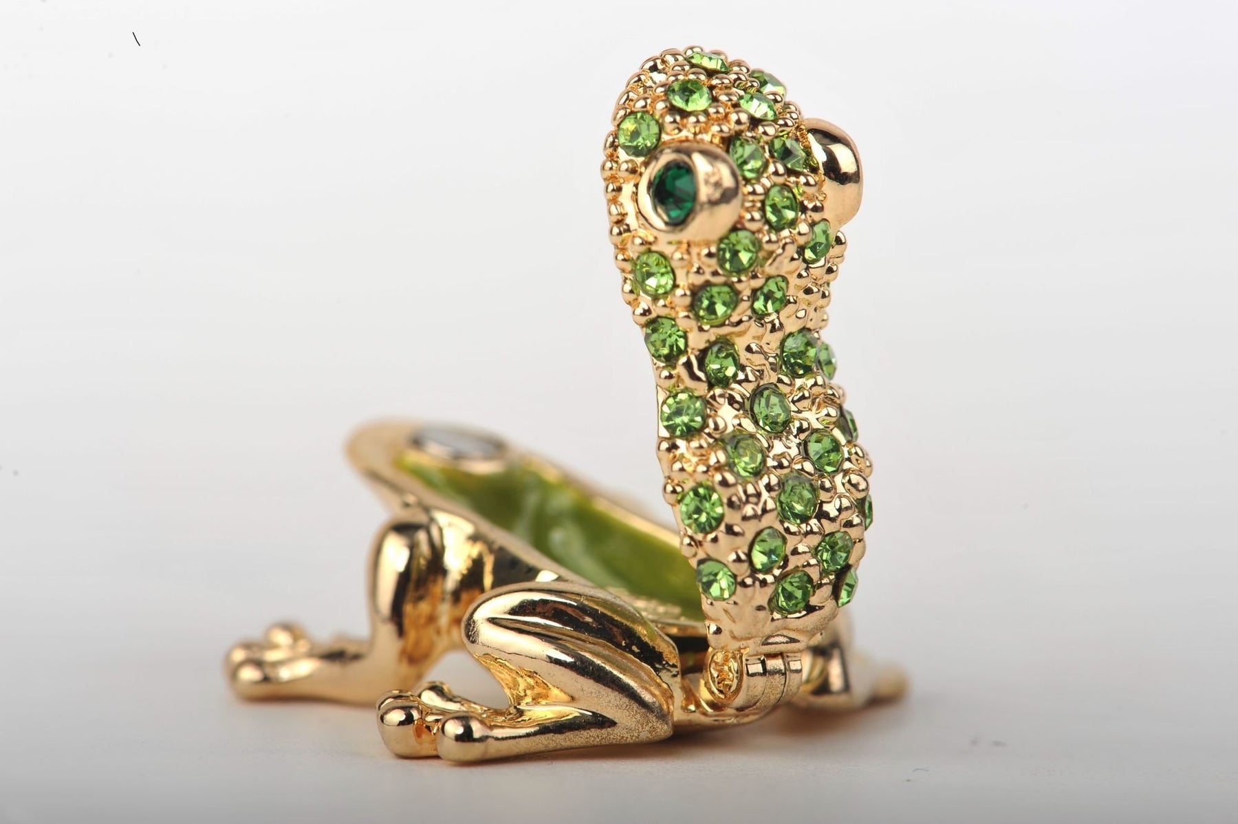 Keren Kopal Tiny Gold & Green Sitting Toad