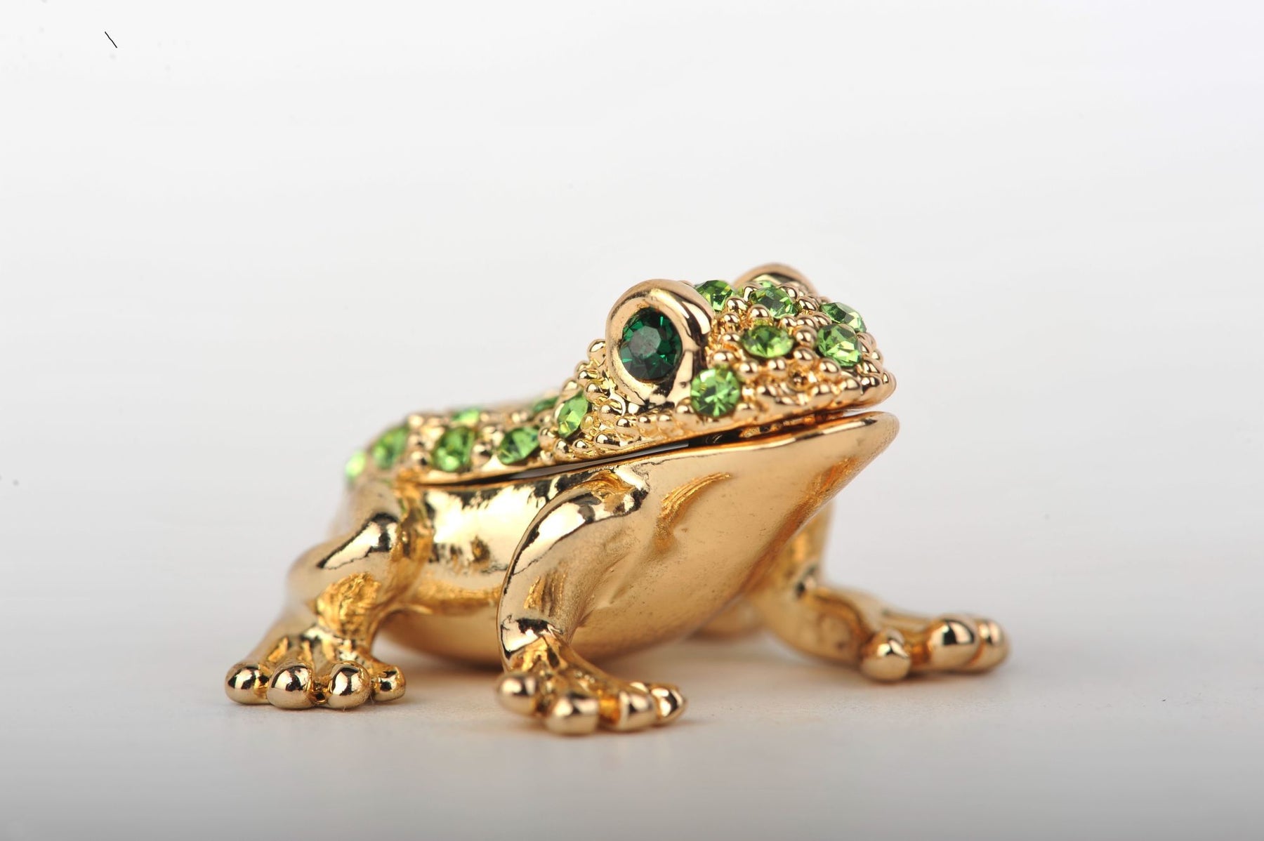 Keren Kopal Tiny Gold & Green Sitting Toad