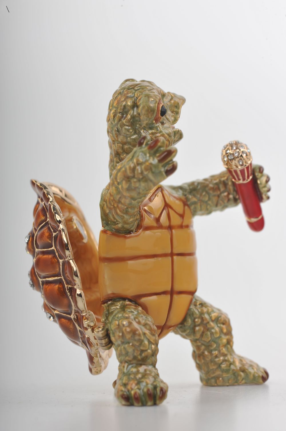 Keren Kopal Turtle Singing with a Microphone