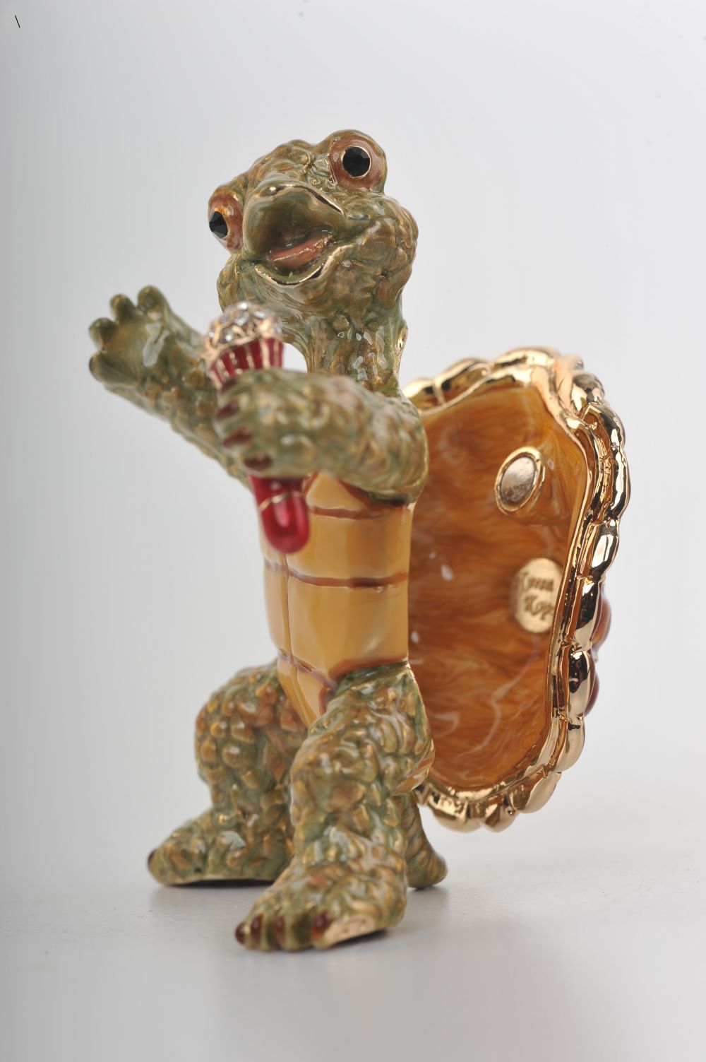 Keren Kopal Turtle Singing with a Microphone