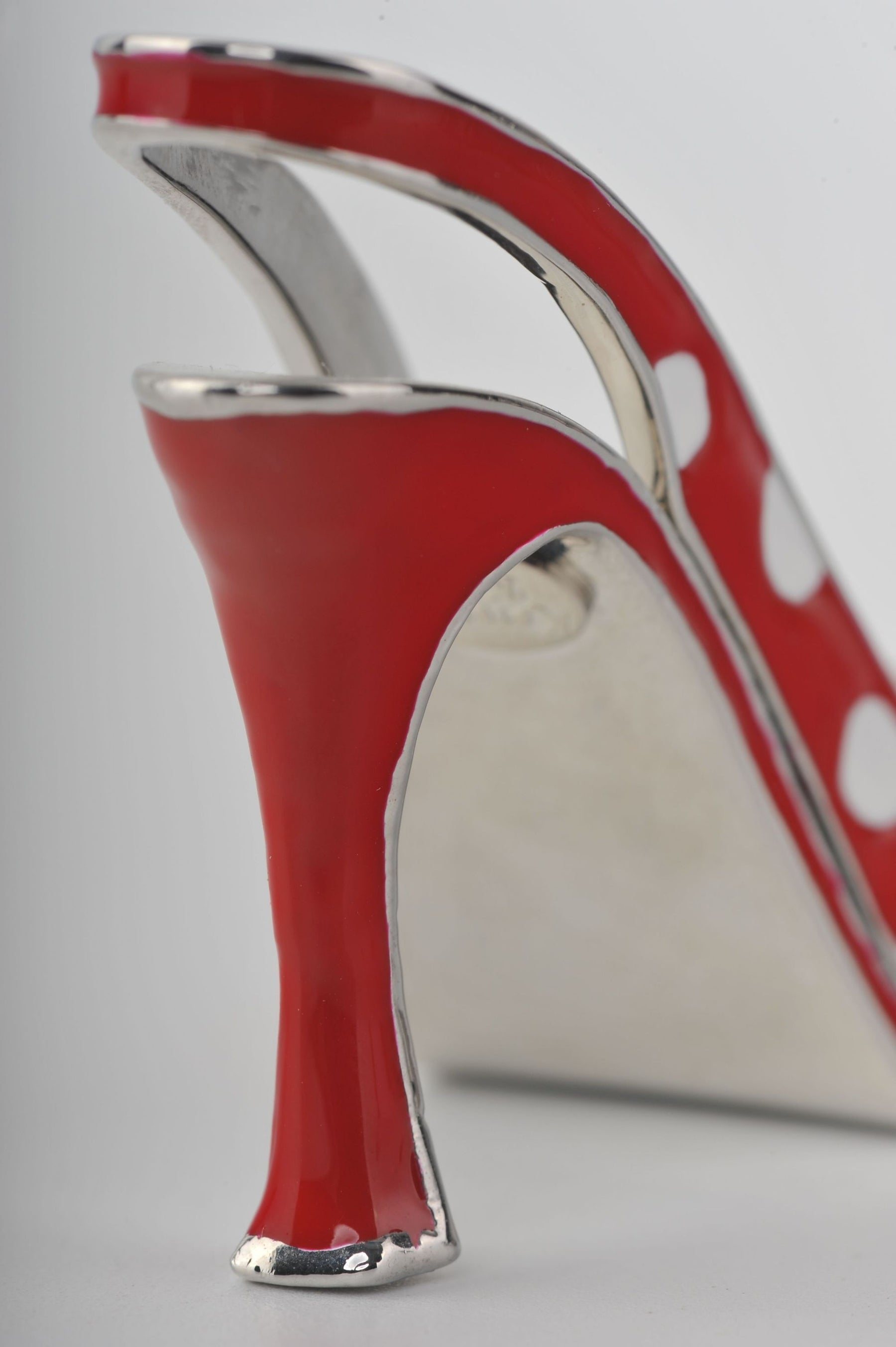 Keren Kopal White Dots Red Lady Trinket Shoe