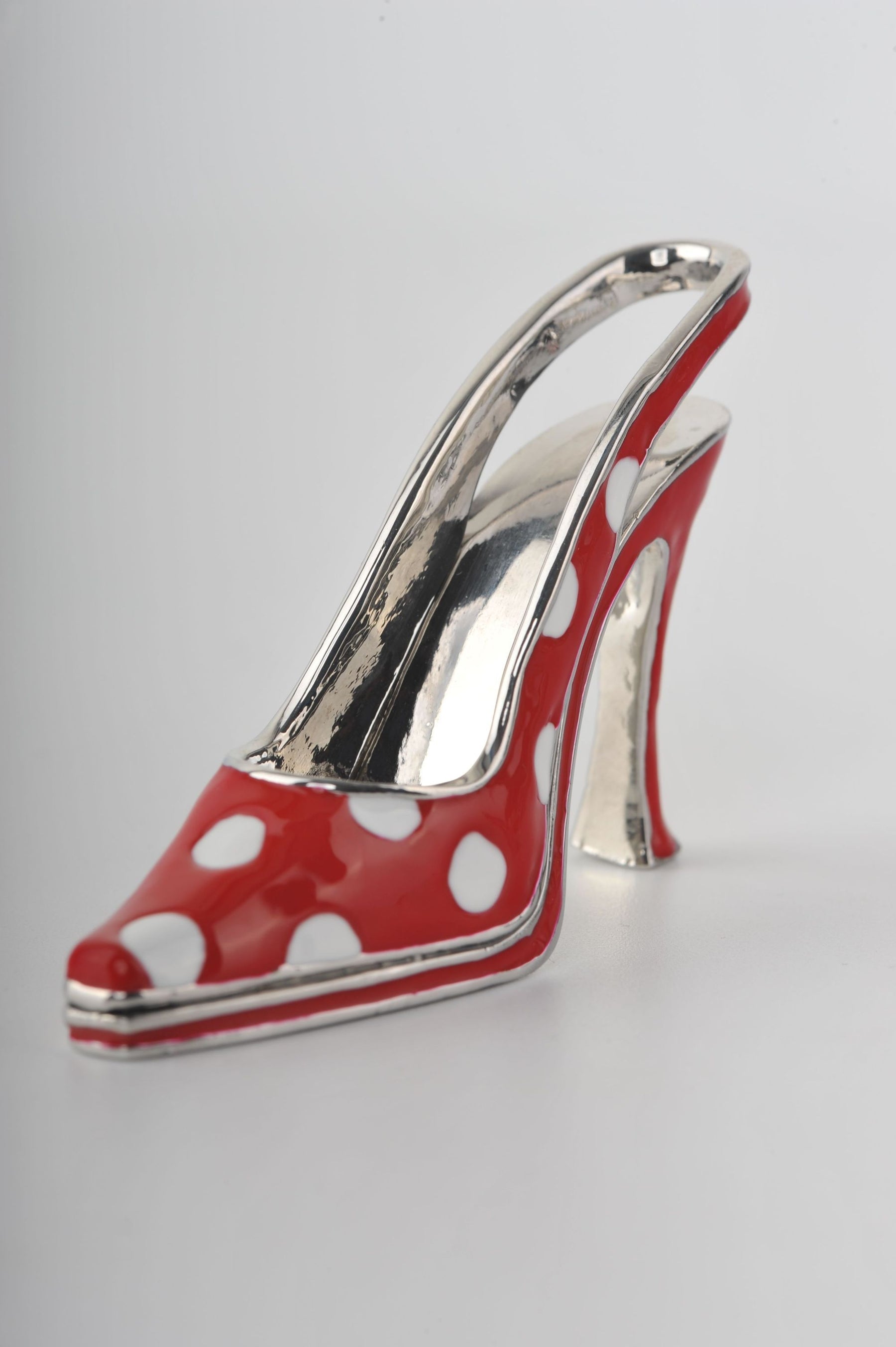 Keren Kopal White Dots Red Lady Trinket Shoe