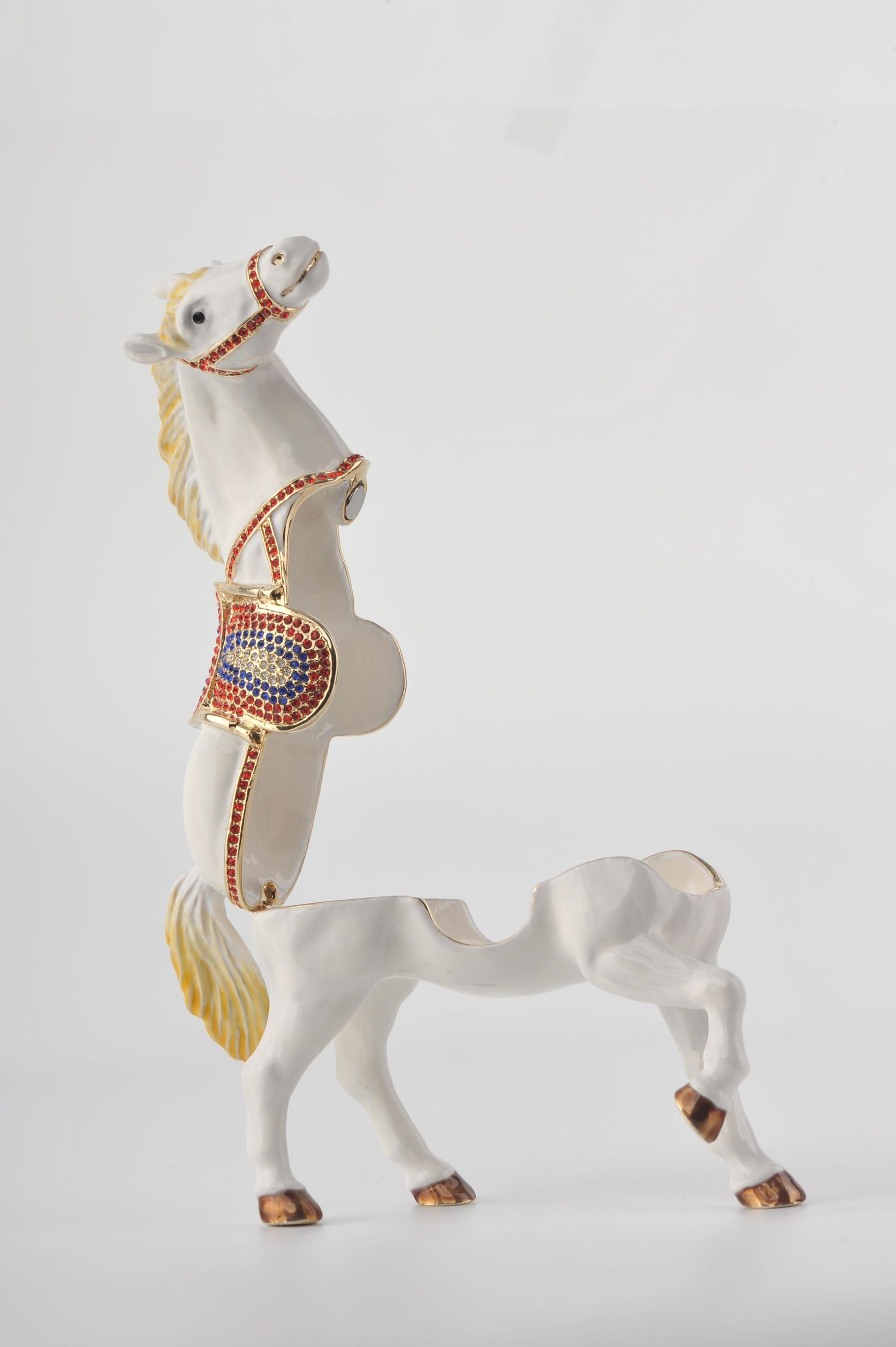 Keren Kopal White Horse with Crystal Saddle