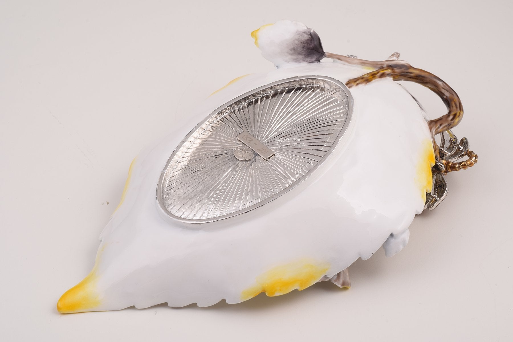 Keren Kopal White Plate with Flowers