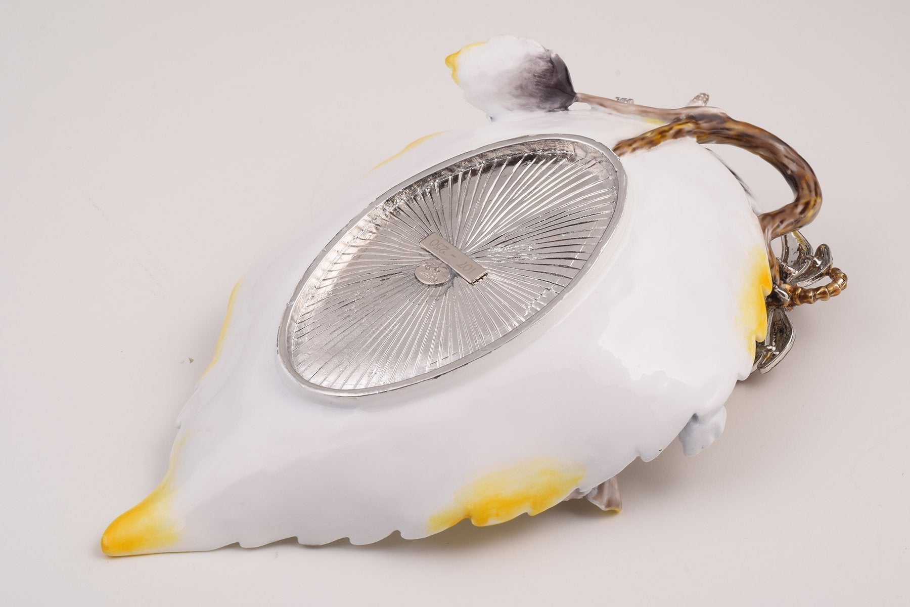 Keren Kopal White Plate with Flowers