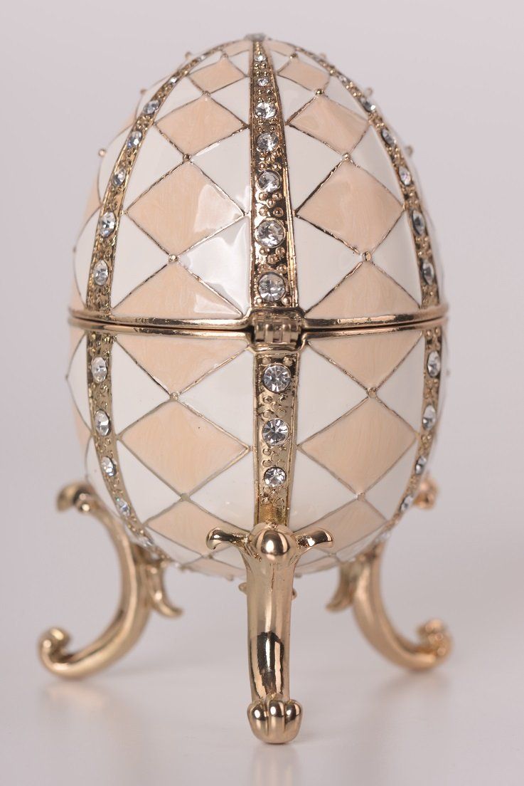 Keren Kopal White & Pink Music Playing Faberge Egg