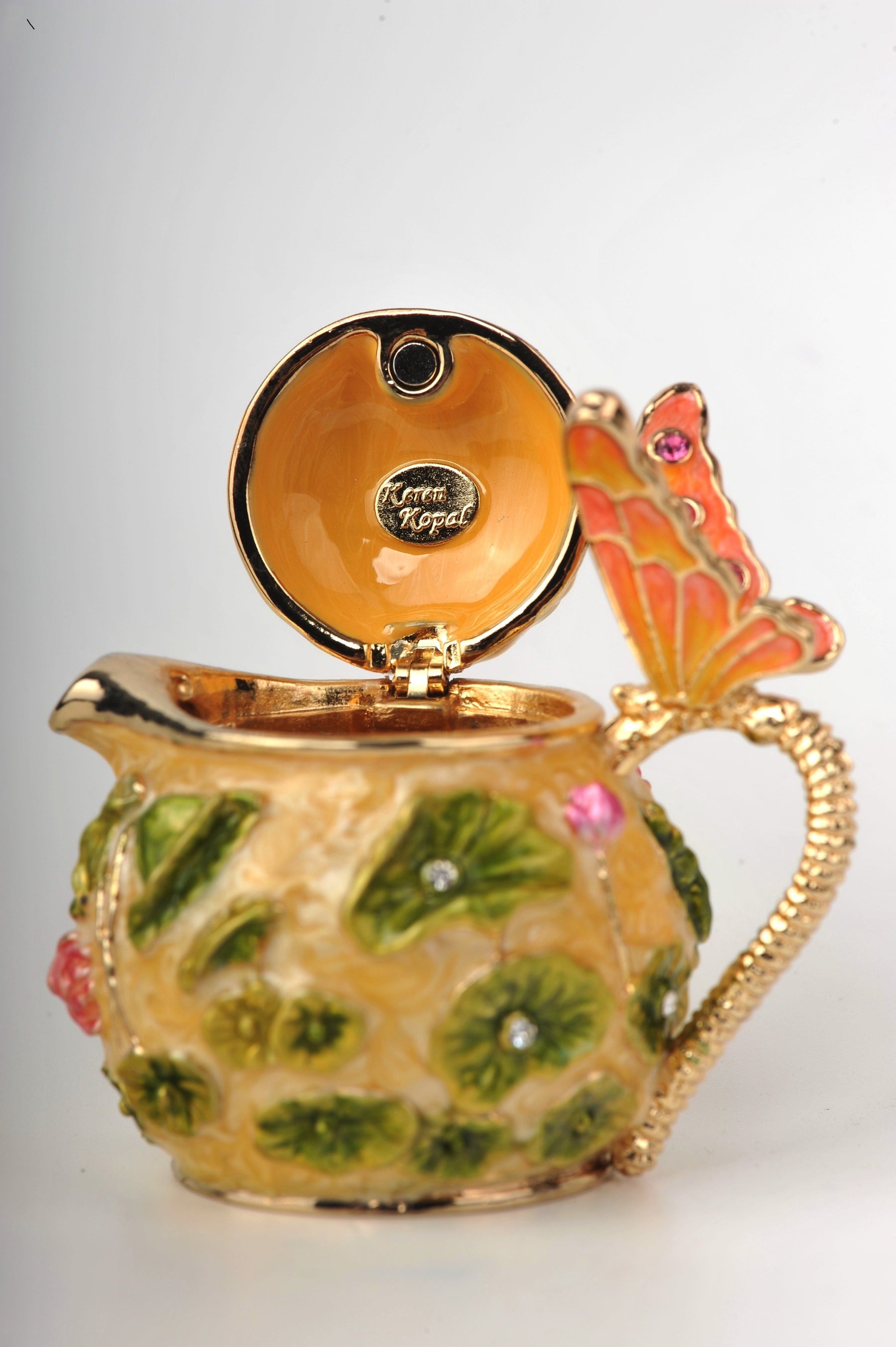 Keren Kopal Yellow Kettle With Butterfly